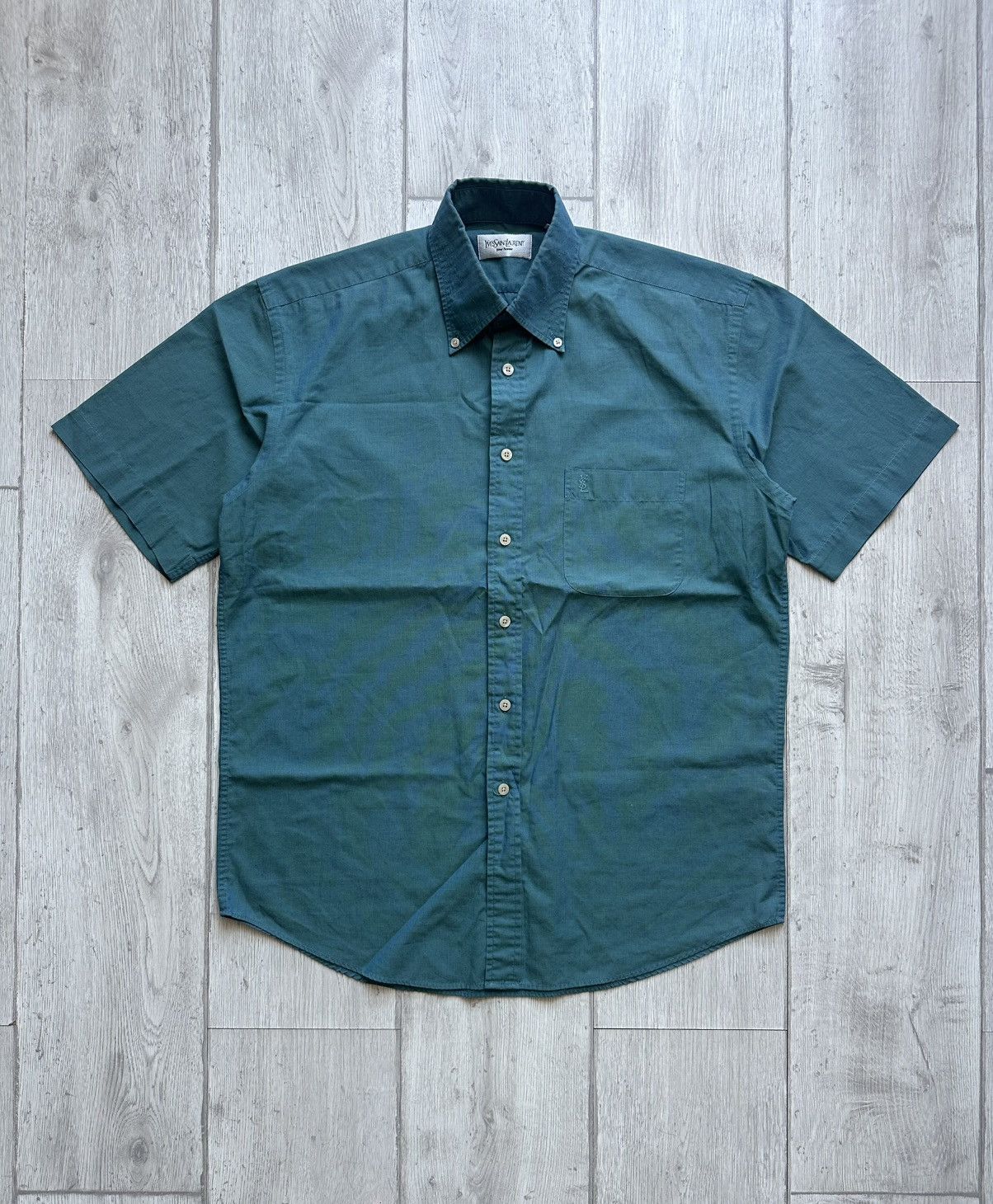 Yves Saint Laurent Yves Saint Laurent ysl short sleeve shirt button ups Size US M / EU 48-50 / 2 - 1 Thumbnail