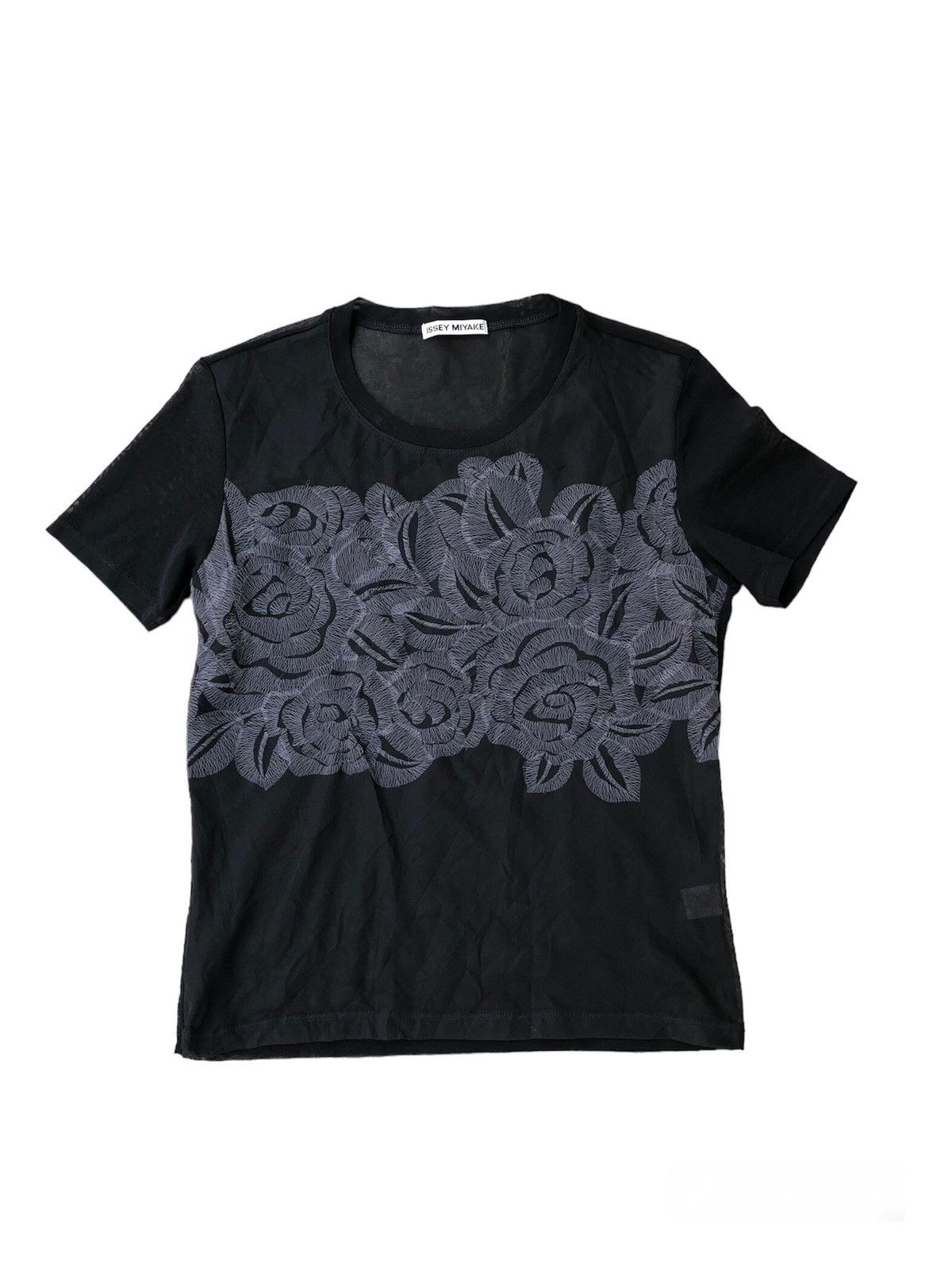 image of Accept Offerissey Miyake Blouse Double Lining in Black, Women's (Size 2XS)