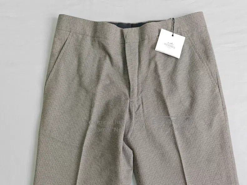 Hermes Hermes Men's Casual Trousers, Vintage Houndstooth Check, 1 Size 40R - 2 Thumbnail
