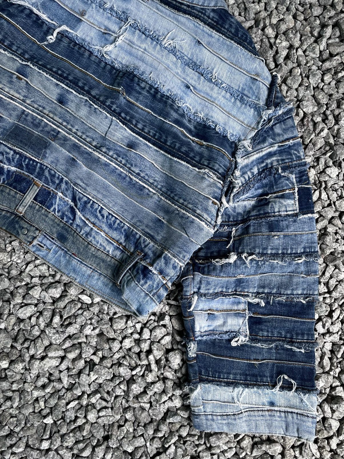 Japanese Brand Reworked denim jacket boxy crop Size M / US 6-8 / IT 42-44 - 7 Thumbnail