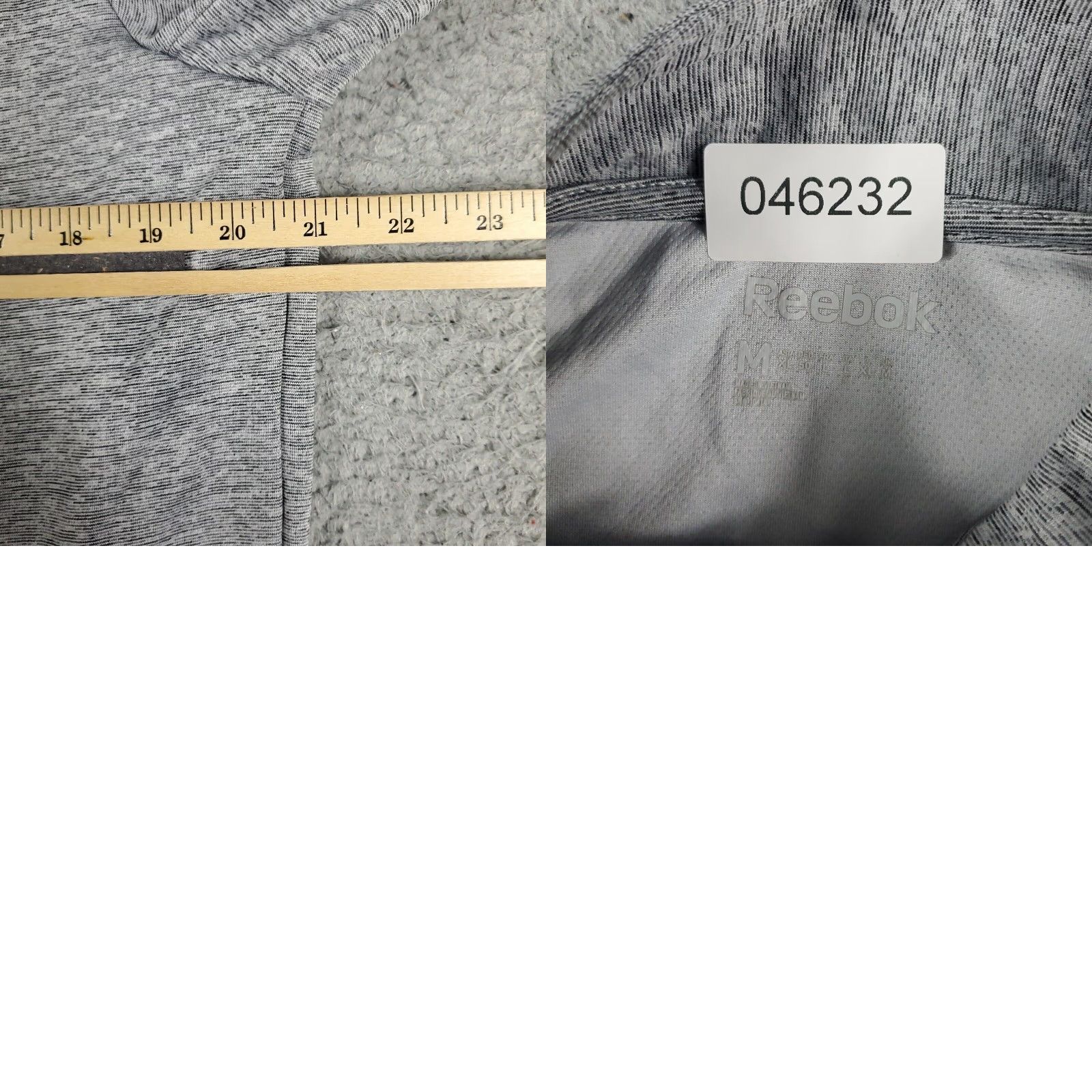 Reebok Reebok Mens Medium Gray 1/4 Zip Pullover Sweater Size US M / EU 48-50 / 2 - 8 Thumbnail