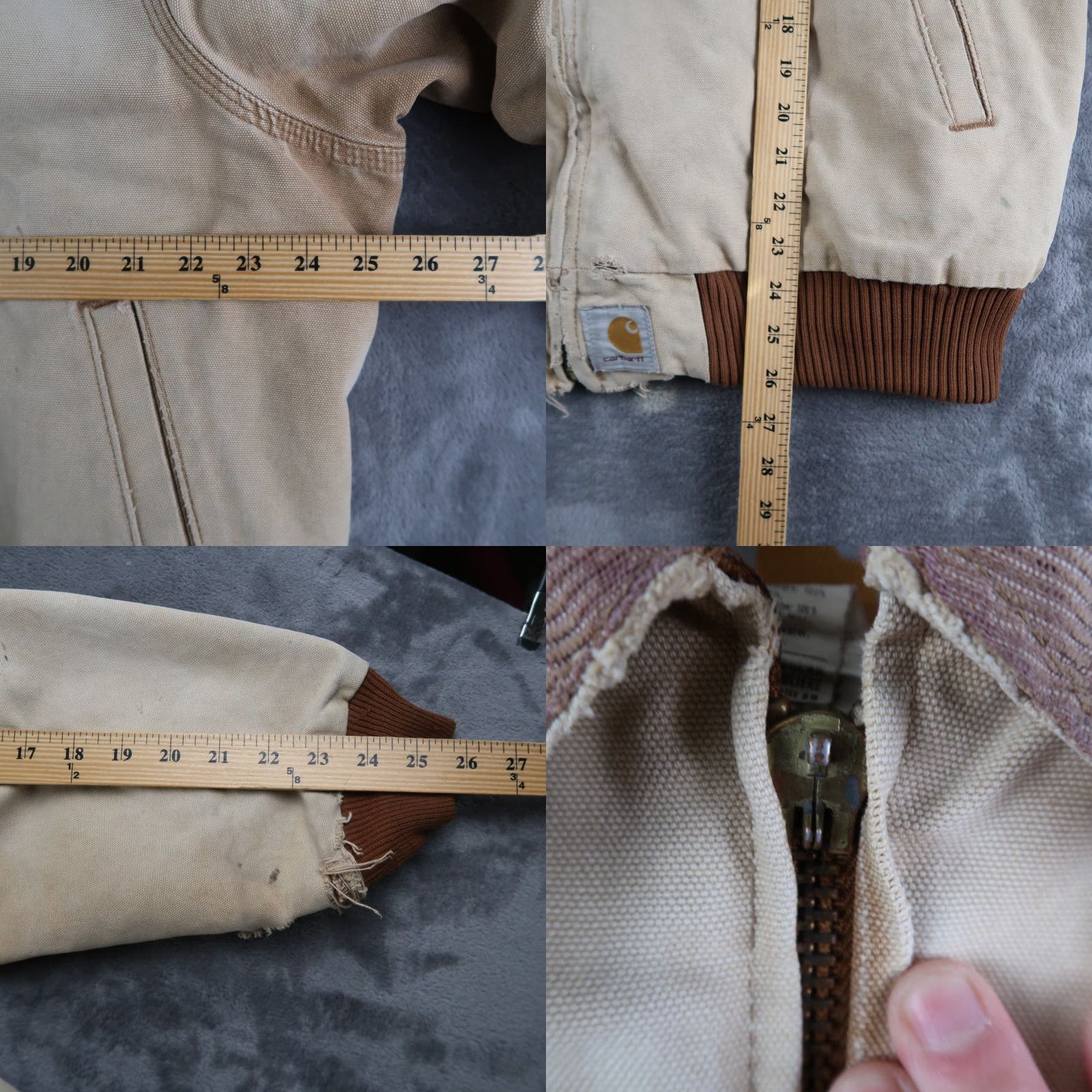 Carhartt VINTAGE Carhartt Jacket Mens XL Santa Fe J13 Quilted Lined Distressed Made In USA Size US XL / EU 56 / 4 - 9 Thumbnail