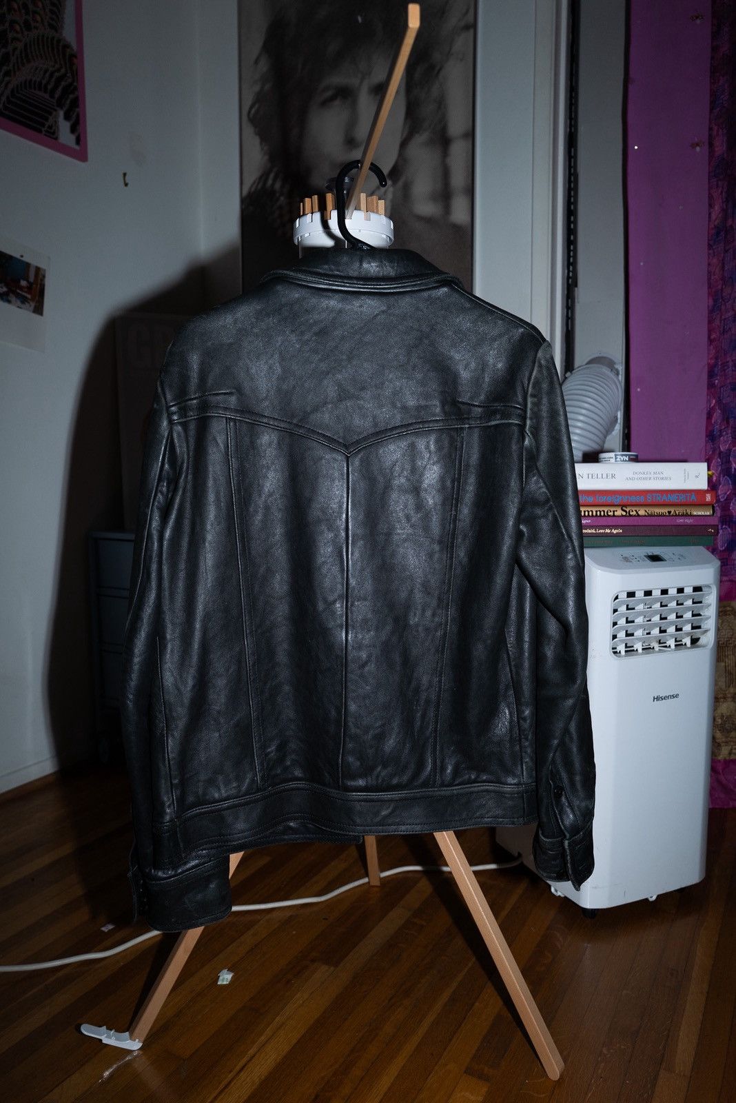 Number (N)ine (N)umber Nine AW07 "Love, God, Murder" Leather Chore Jacket Size US S / EU 44-46 / 1 - 7 Thumbnail