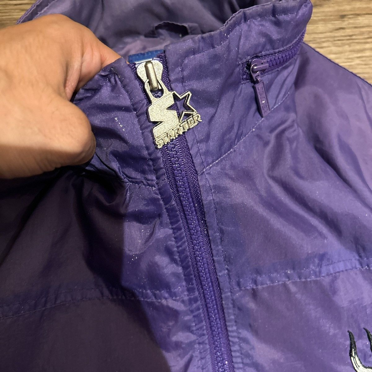 Vintage Minnesota Vikings Vintage Starter Jacket szL Size US L / EU 52-54 / 3 - 4 Thumbnail