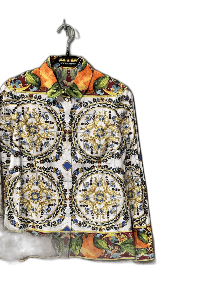 Versace Floral Pattern Versace Button-Up Shirt Size M / US 6-8 / IT 42-44 - 1 Thumbnail