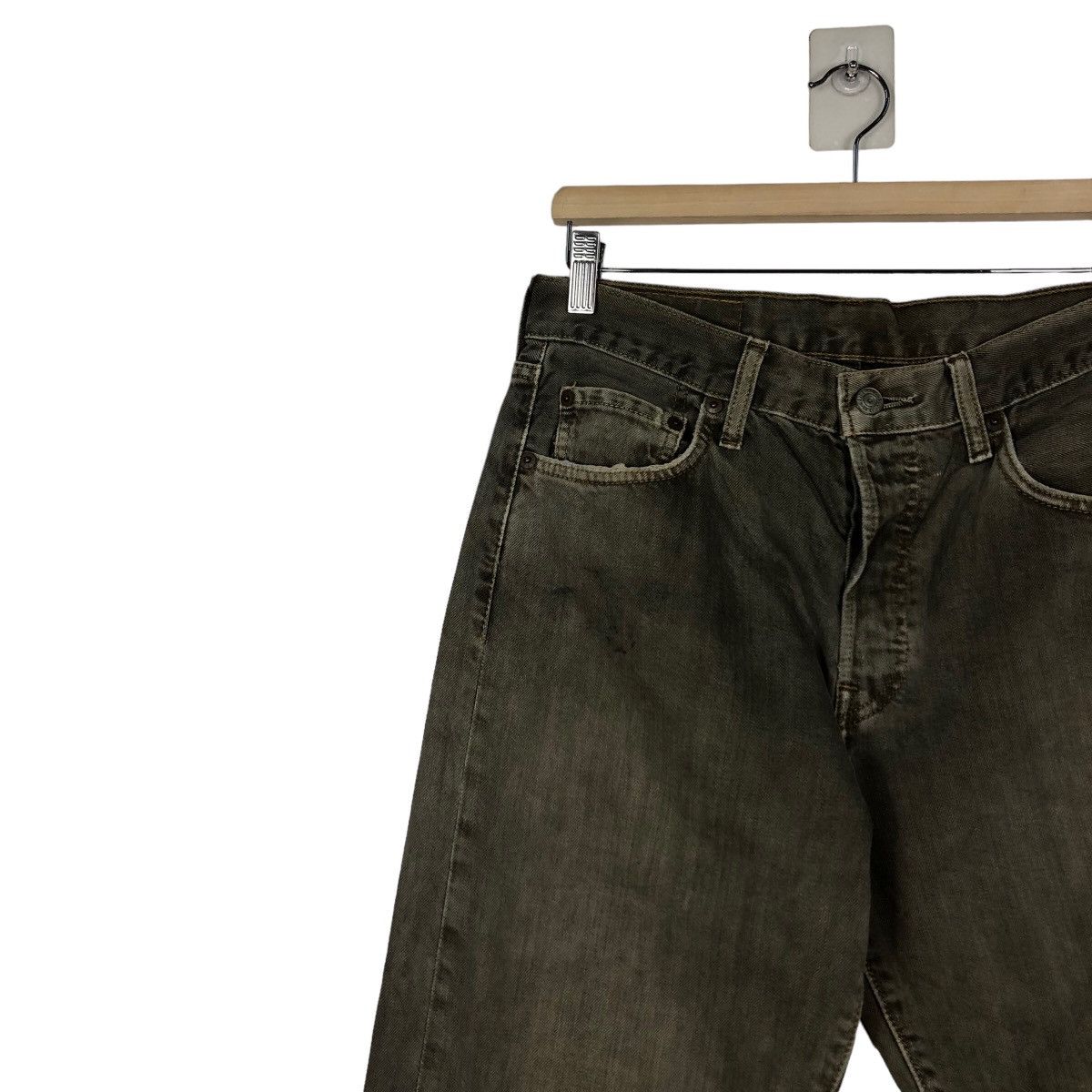 Levi's 🔥VINTAGE DENIM JEANS LEVI’S BIKER WEAR DISTRESSED Size US 30 / EU 46 - 7 Thumbnail