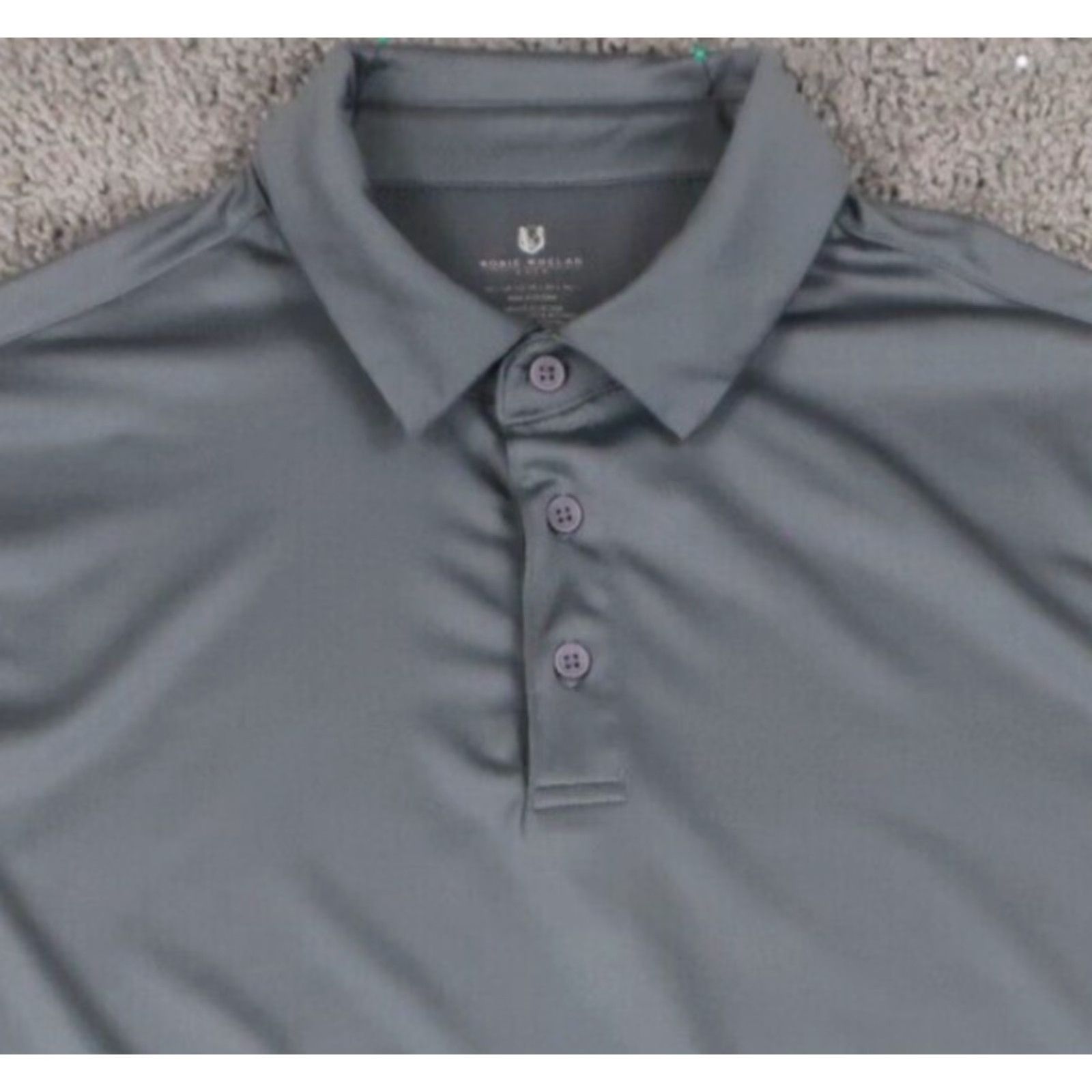Vintage Rorie Whelan Golf Polo Shirt Large Solid Gray Lightweight Performance Stretch Shirt Mens Polo Size US L / EU 52-54 / 3 - 2 Thumbnail