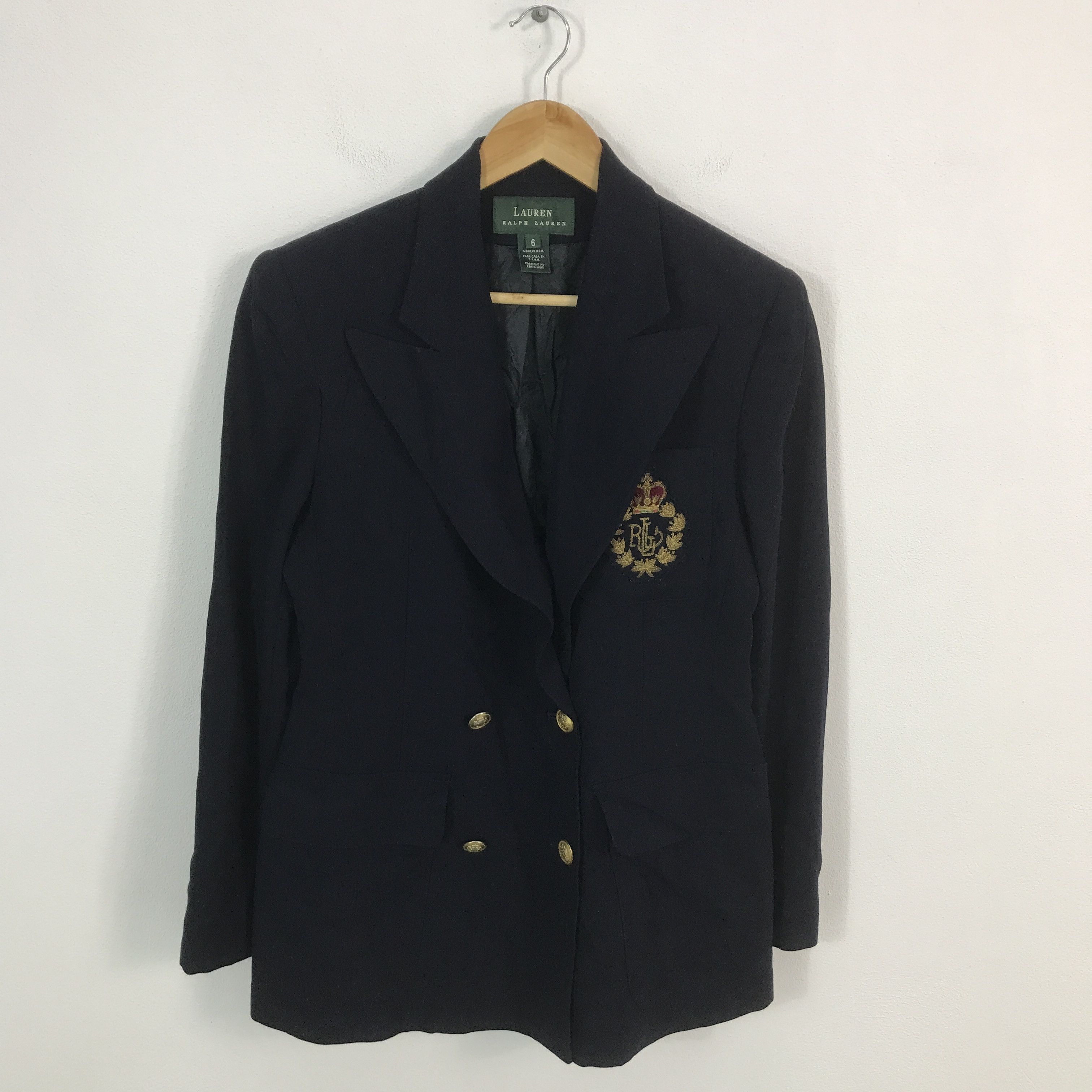 Polo Ralph Lauren × Vintage Polo Ralph Lauren Double Breasted Blazer Coat jacket Size US M / EU 48-50 / 2 - 1 Thumbnail