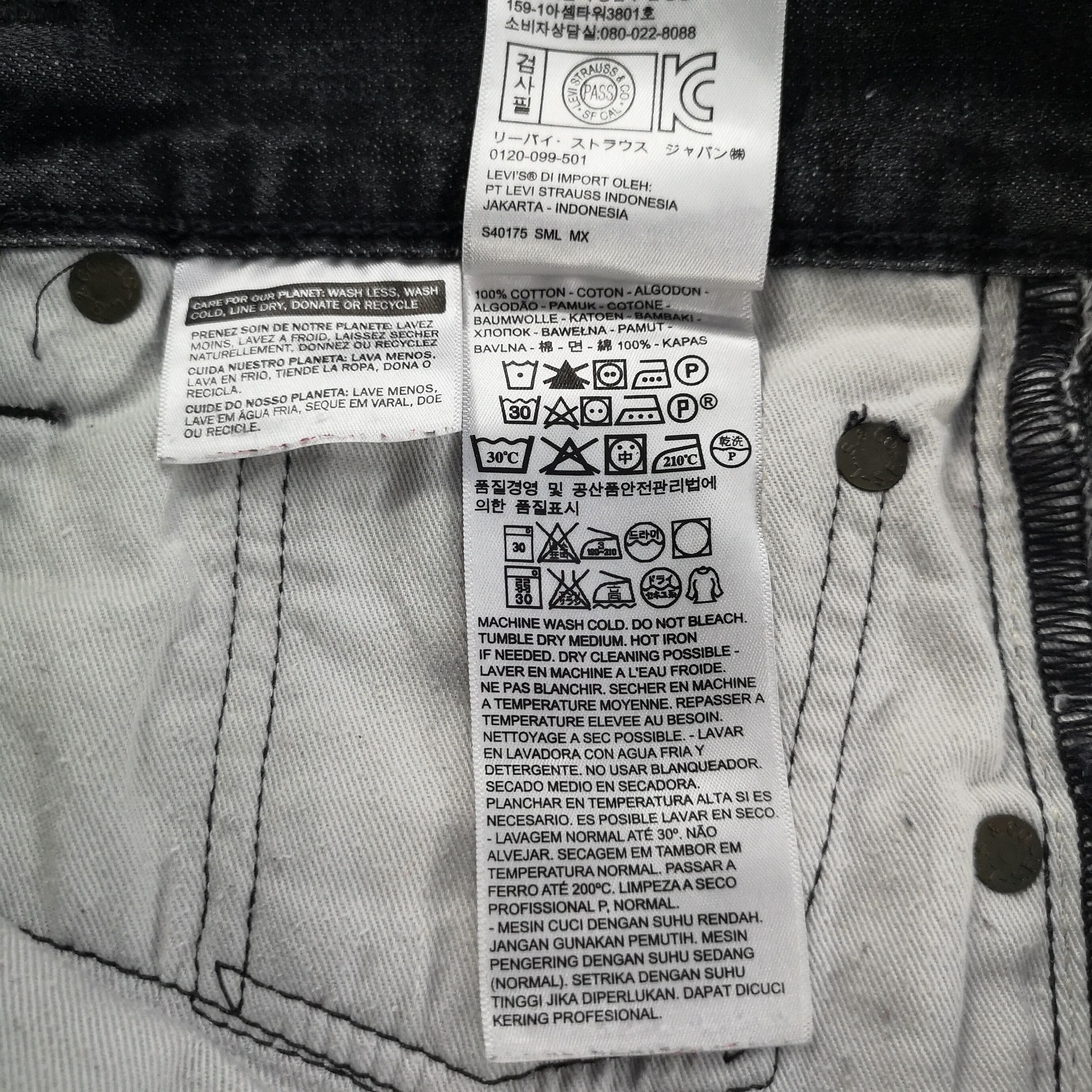 Levi's Vintage Levis 501 Faded Black Jeans-JM1074 Size US 35 - 10 Thumbnail