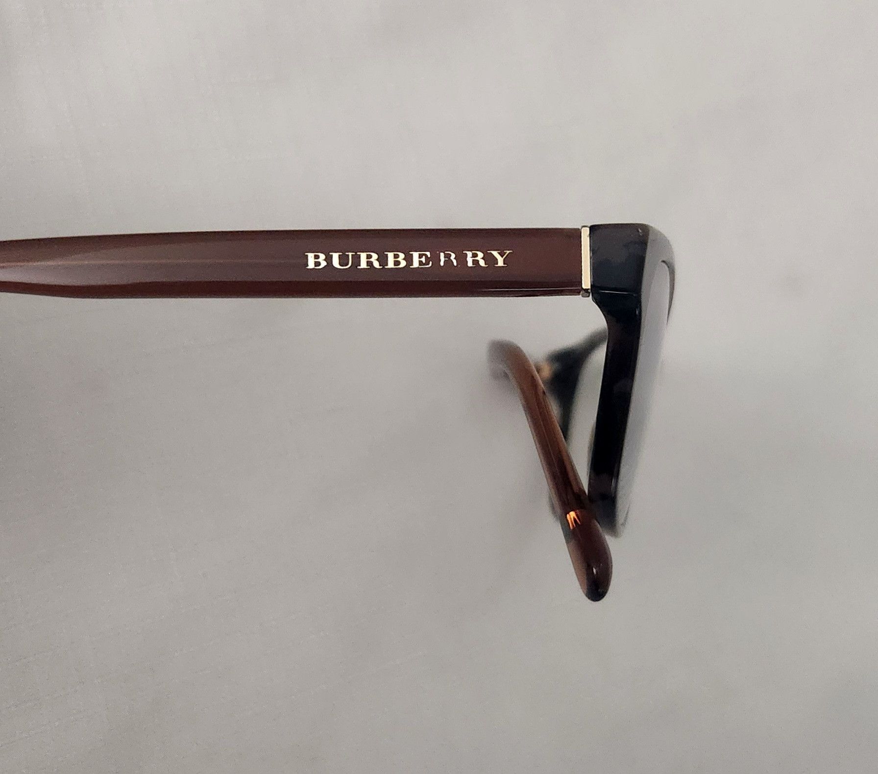 Burberry × Designer Burberry B2201 Italy Made 3648 Eyeglasses 52-17 140 Brown Size ONE SIZE - 7 Thumbnail