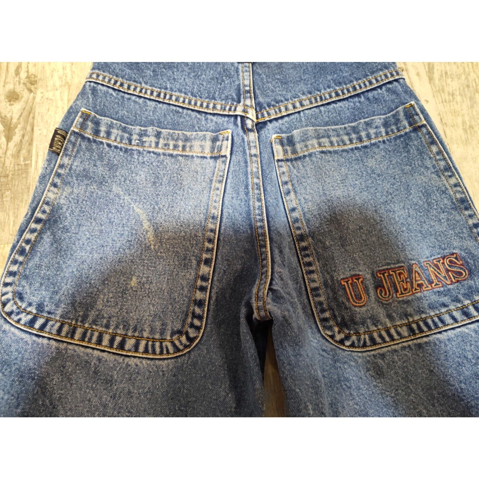 Denime VINTAGE U JEANS Denim Jean Shorts 12 Blue Baggy Hip Hop Skater Y2K Womens Size 34" / US 12 / IT 48 - 6 Thumbnail