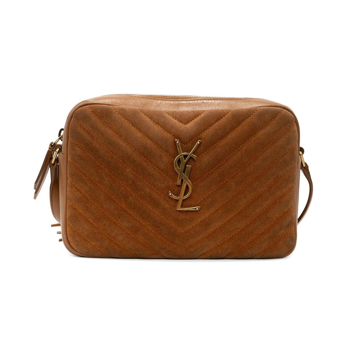 Saint Laurent Paris Saint Laurent Paris 'Lou' Suede Camera Bag Size ONE SIZE - 1 Thumbnail
