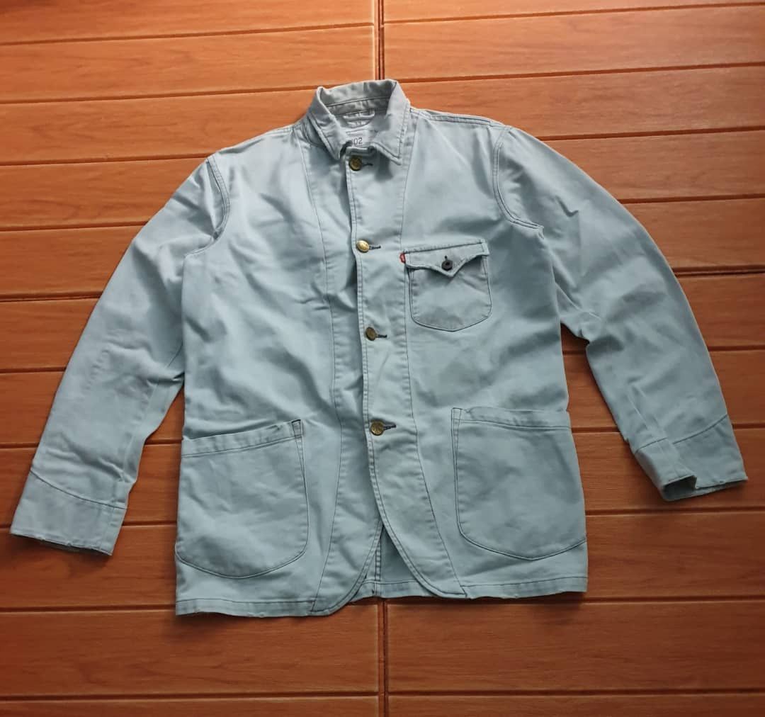 Levi's 💥Vintage levis stonewash workers denim jacket Size US L / EU 52-54 / 3 - 7 Thumbnail