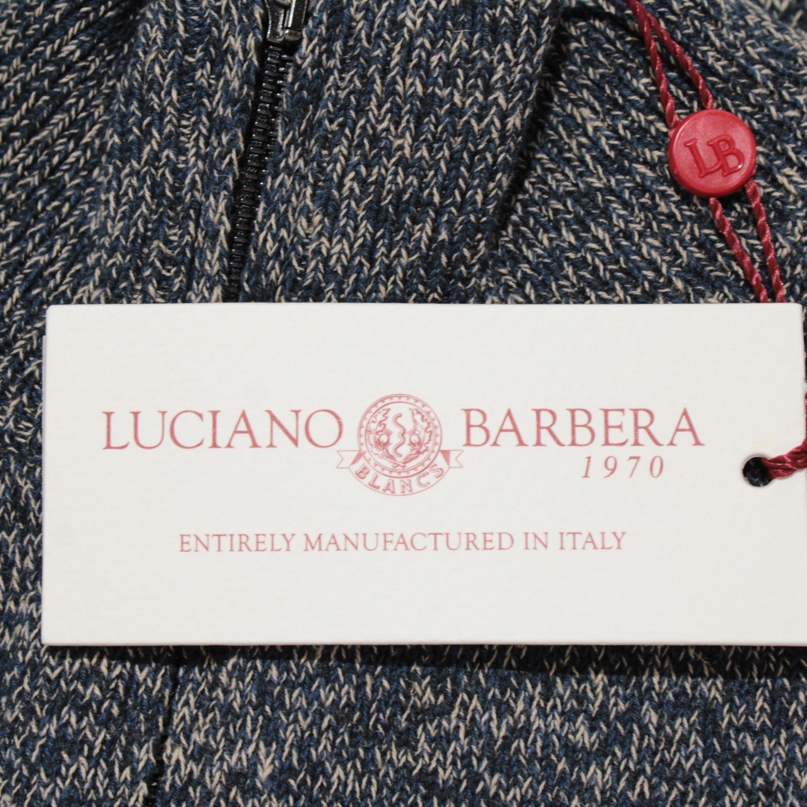Luciano Barbera Luciano Barbera Sweater Size US M in Blue Size US M / EU 48-50 / 2 - 2 Thumbnail