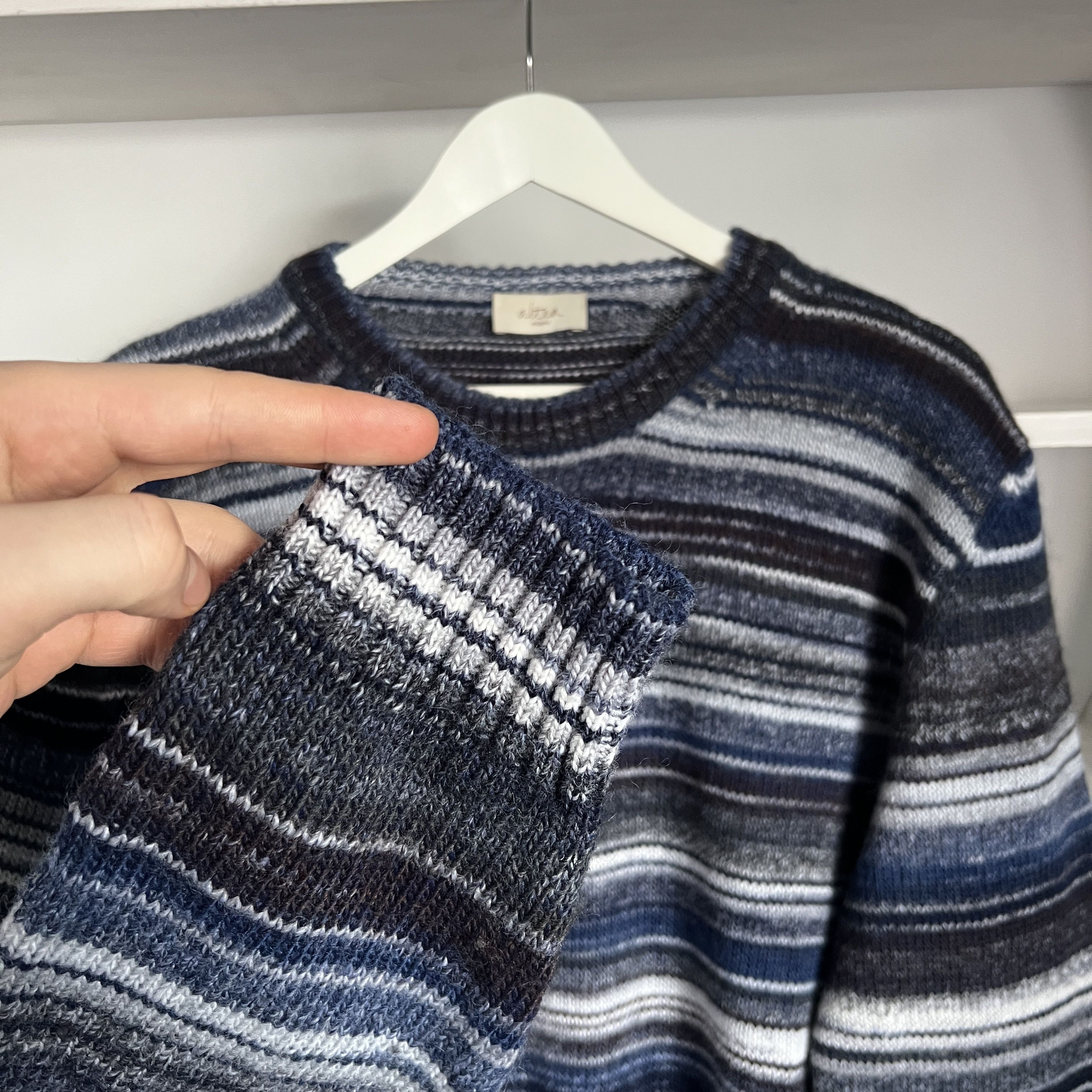 Altea Men's ALTEA MILANO Wool Knitted Stripped Sweater Size L Size US L / EU 52-54 / 3 - 5 Thumbnail