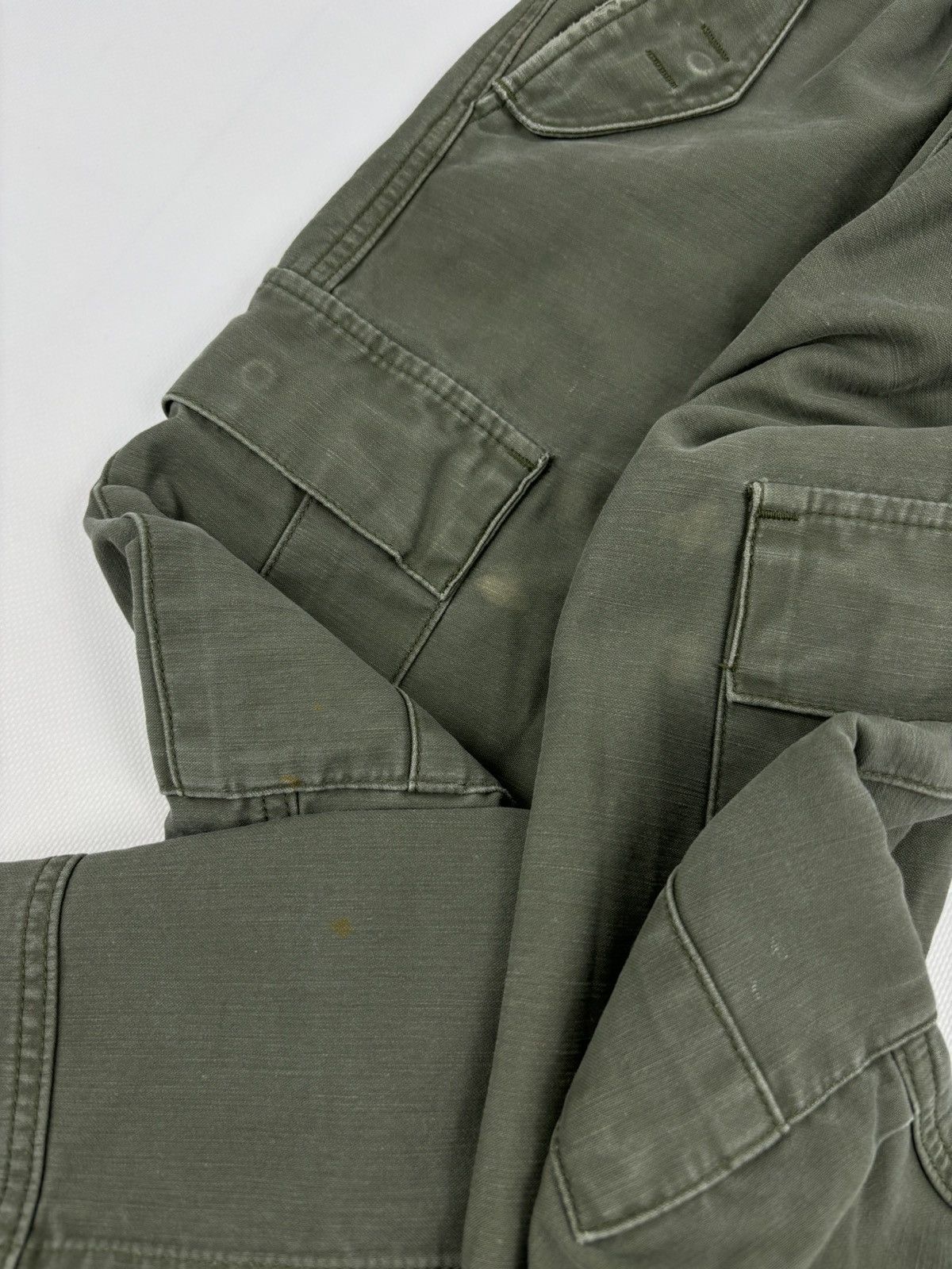 Carhartt × Carhartt Wip × Vintage VTG CARHARTT WIP CAMPER Khaki Cargo Pocket Military Work Trousers Utility Pants Size US 32 / EU 48 - 23 Thumbnail