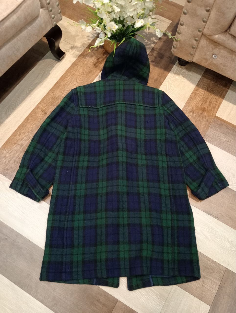 Ralph Lauren RALPH LAUREN HOODIE TARTAN DUFFLE COAT JACKET - SIZE 160 Size US S / EU 44-46 / 1 - 10 Thumbnail