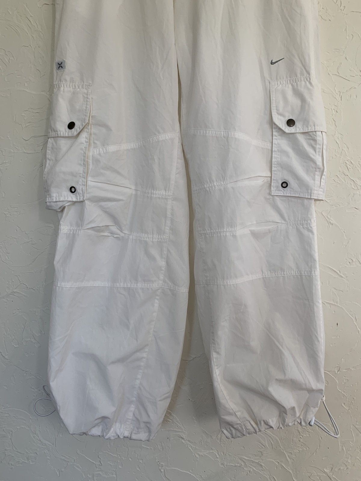 Nike 90s Nike Vintage Cargo Parachute Drill Y2K Baggy Pants Size US 32 / EU 48 - 3 Thumbnail