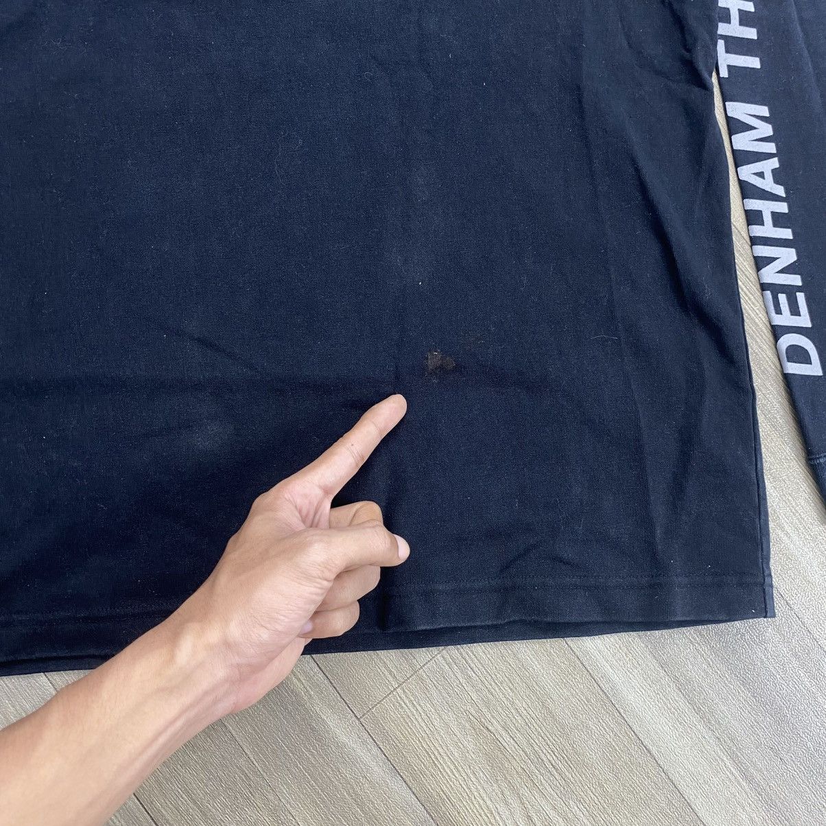 DENHAM × White Mountaineering White Mountaineering X Denham Spell Out T Shirt Long Sleeve Size US L / EU 52-54 / 3 - 8 Thumbnail