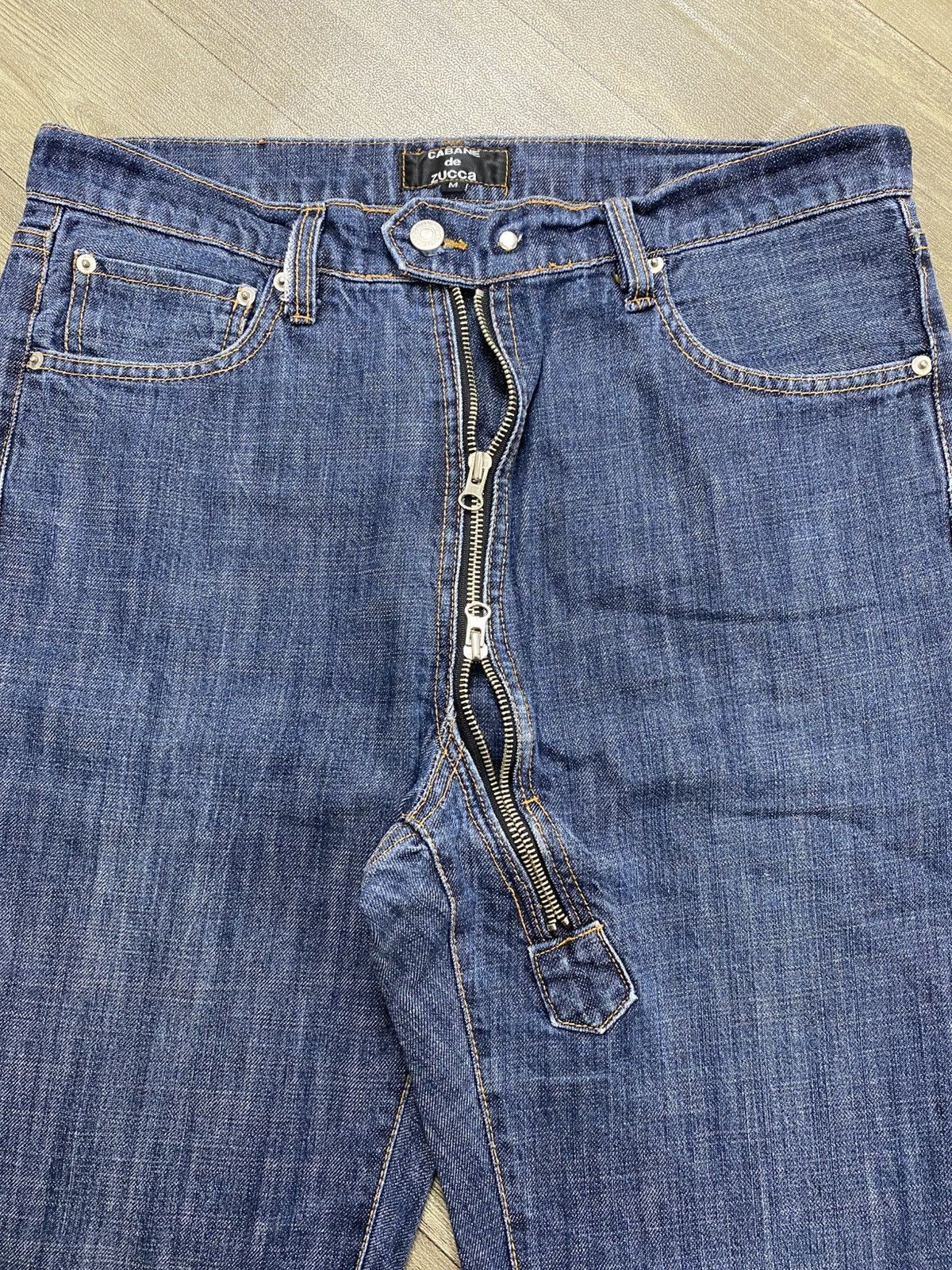 CABANE de ZUCCa Archive Cabane de Zucca Zip Fly Asymmetric Bootcut Jeans Size US 32 / EU 48 - 9 Thumbnail