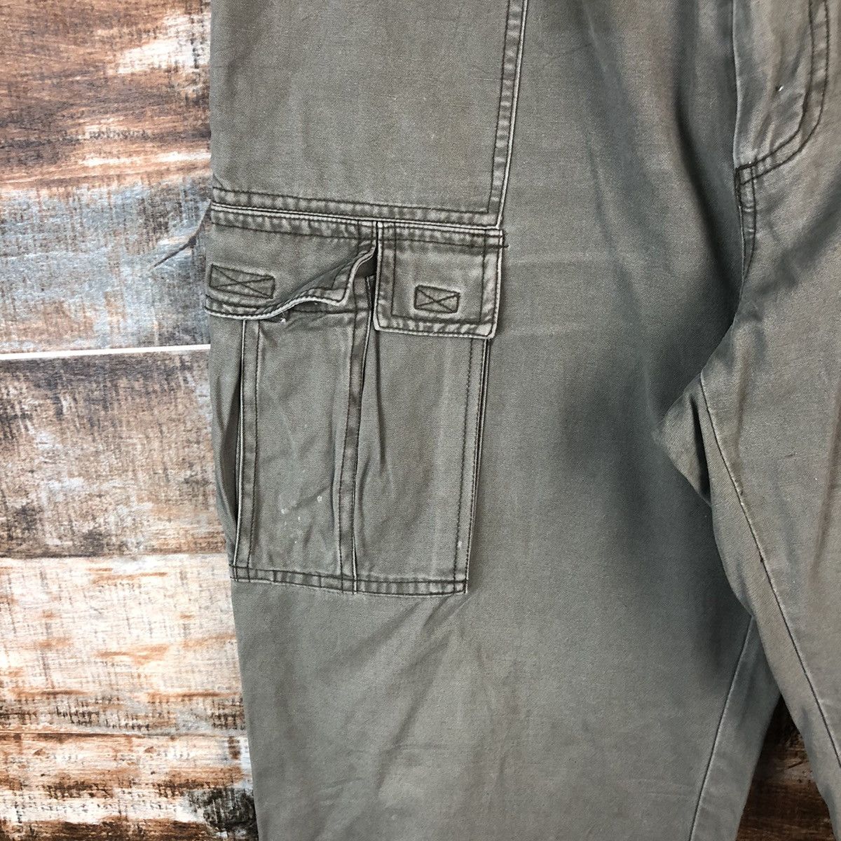 Japanese Brand DL Top Jaunty Green Cargo Multipocket Pants #C757 Size US 32 / EU 48 - 9 Thumbnail