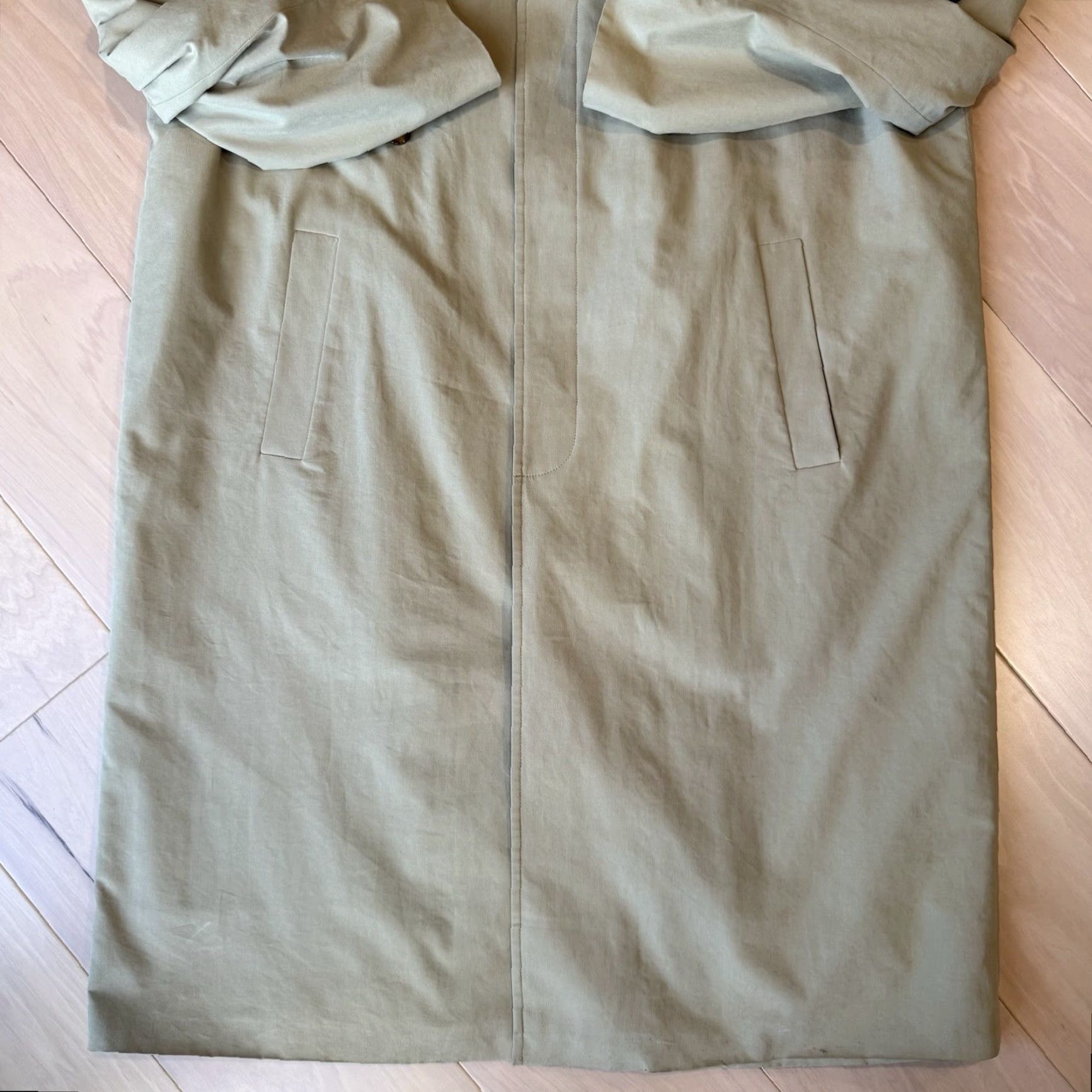 Polo Ralph Lauren VINTAGE Polo Ralph Lauren Trench Coat 46 Khaki Long Overcoat Winter Outerwear Men Beige 90s USA Carhartt J97 Style Coat Mens Size US XXL / EU 58 / 5 - 5 Thumbnail