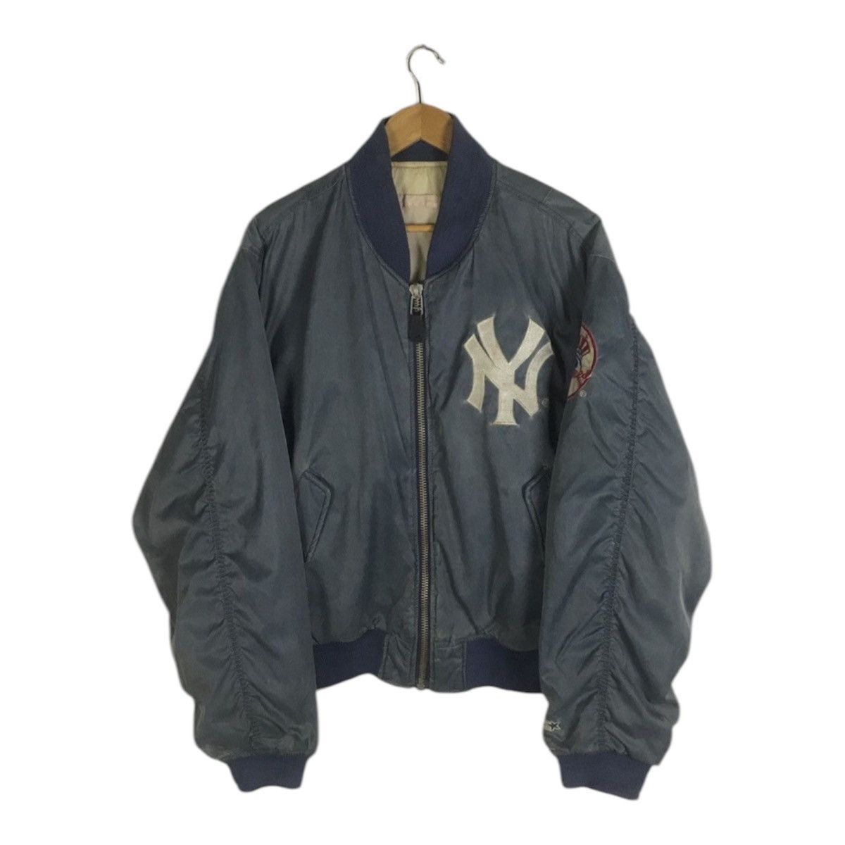 激レア 美品 STARTER MLB Yankees Fooded Jacket World Series Starter Jacket Large Vintage 1996 MLB Yankees