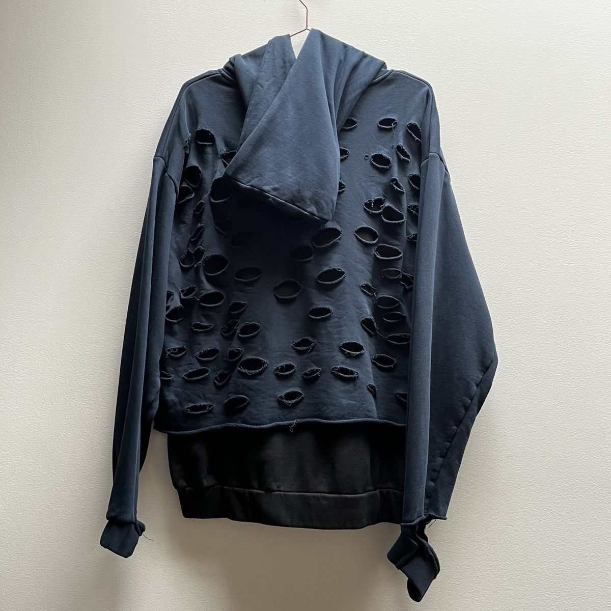 Drop Dead Drop Dead Layered Distressed Hoodie (unisex) Size US S / EU 44-46 / 1 - 13 Thumbnail