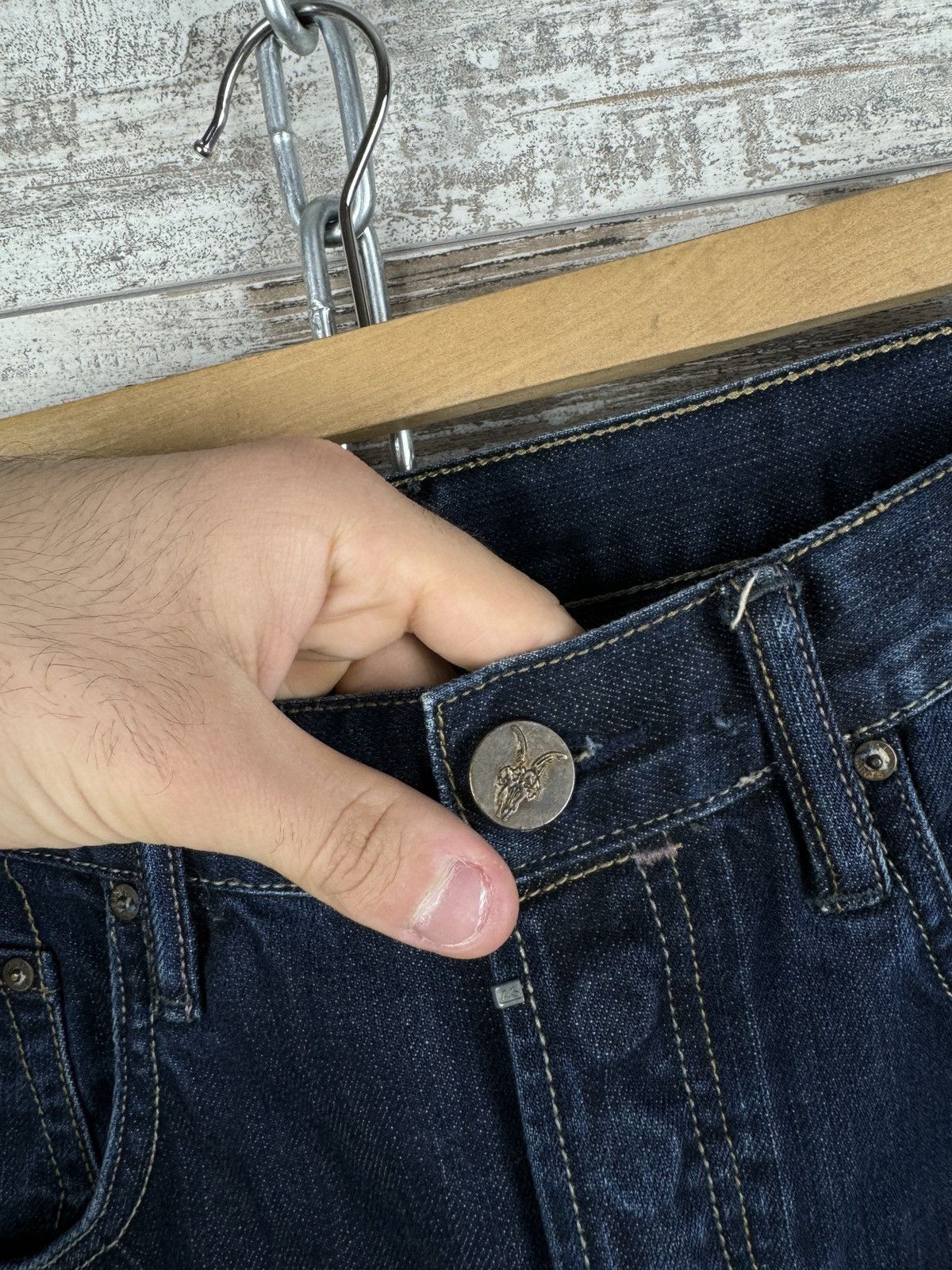 Allsaints × Japanese Brand × Vintage Mens Vintage AllSaints ES Runner denim shorts jeans luxury Size US 36 / EU 52 - 4 Thumbnail
