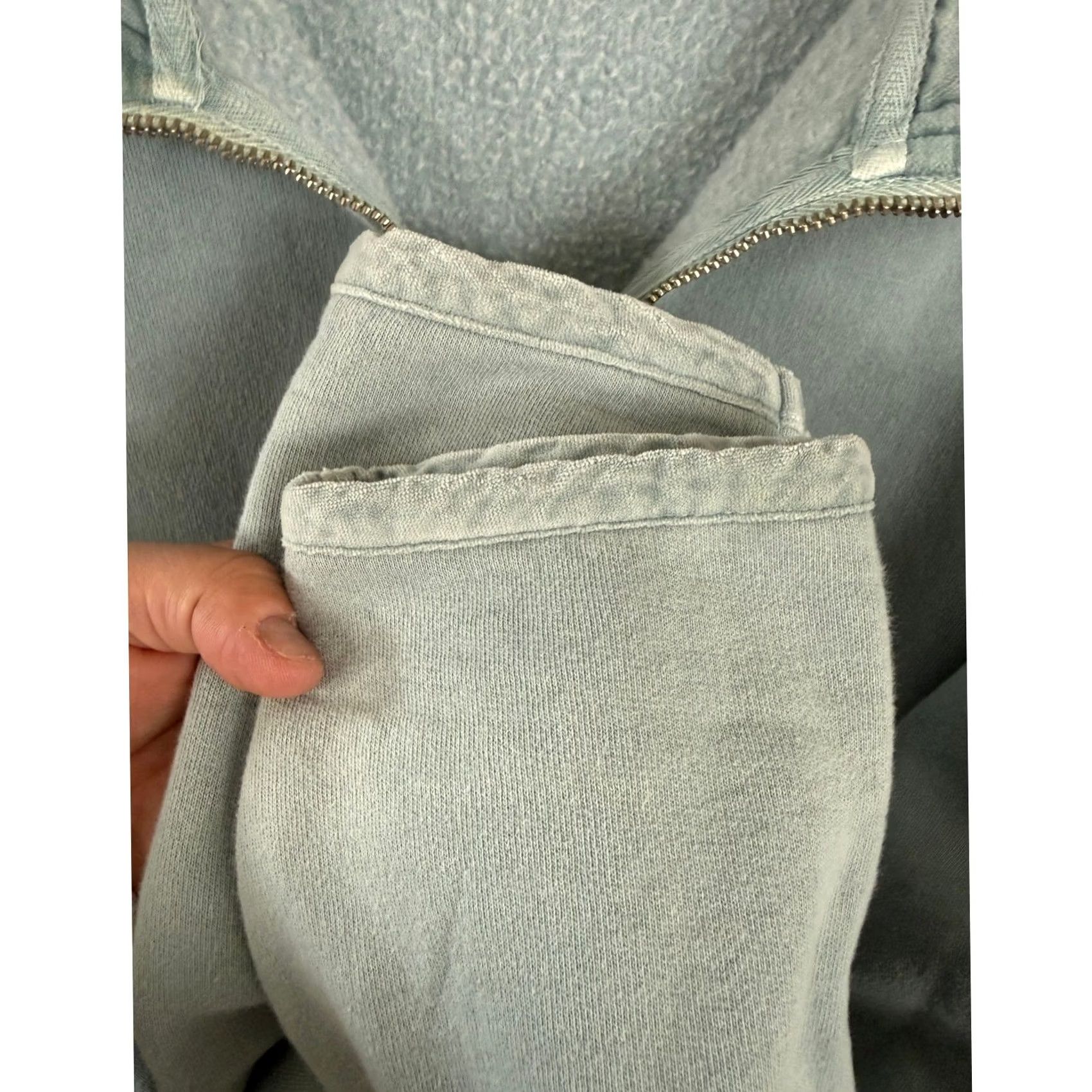 Eddie Bauer VINTAGE Eddie Bauer Blue Quarter Zip Fleece Lined Boxy Oversized Sweater S Women Pullover Small Sized 90s Size S / US 4 / IT 40 - 5 Thumbnail