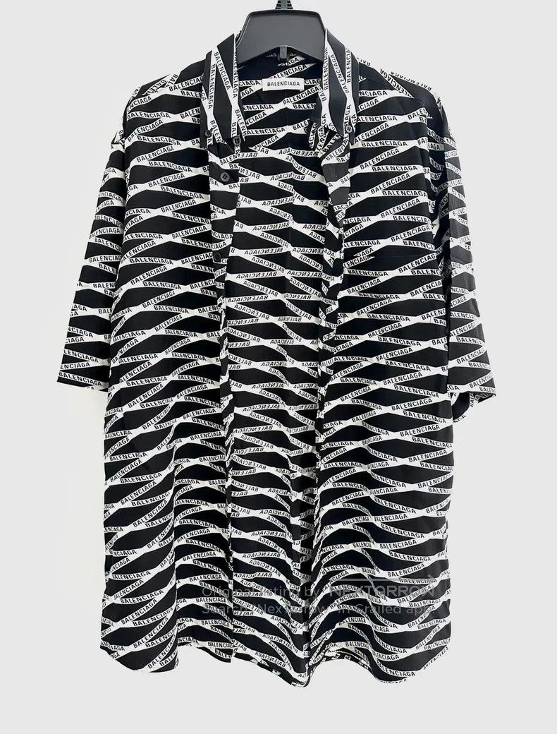 Balenciaga Balenciaga Asymmetrical Hem Shirt Size XXS / US 00 / IT 34 - 1 Thumbnail