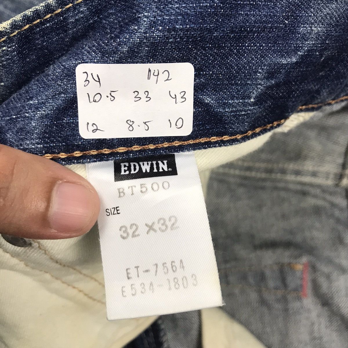 Blue Blue Japan × If Six Was Nine × Japanese Brand FLARE DISTRESSED👽EDWIN 503 JAPAN BOOTCUT DENIM PANTS 142 Size US 34 / EU 50 - 23 Thumbnail
