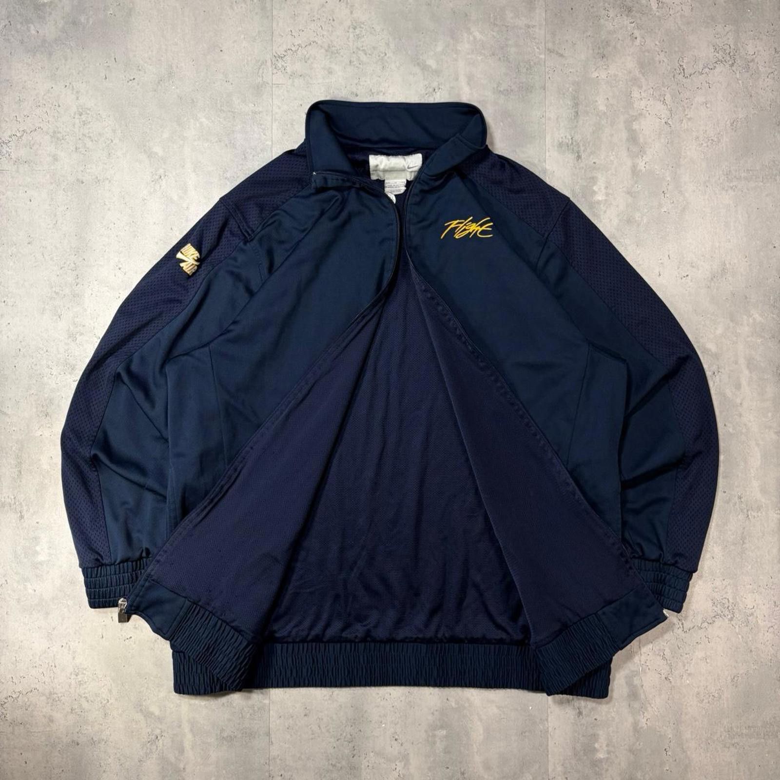 Nike Y2K Navy Nike Flight Dri Fit Zip Up Track Jacket Size US XL / EU 56 / 4 - 2 Thumbnail