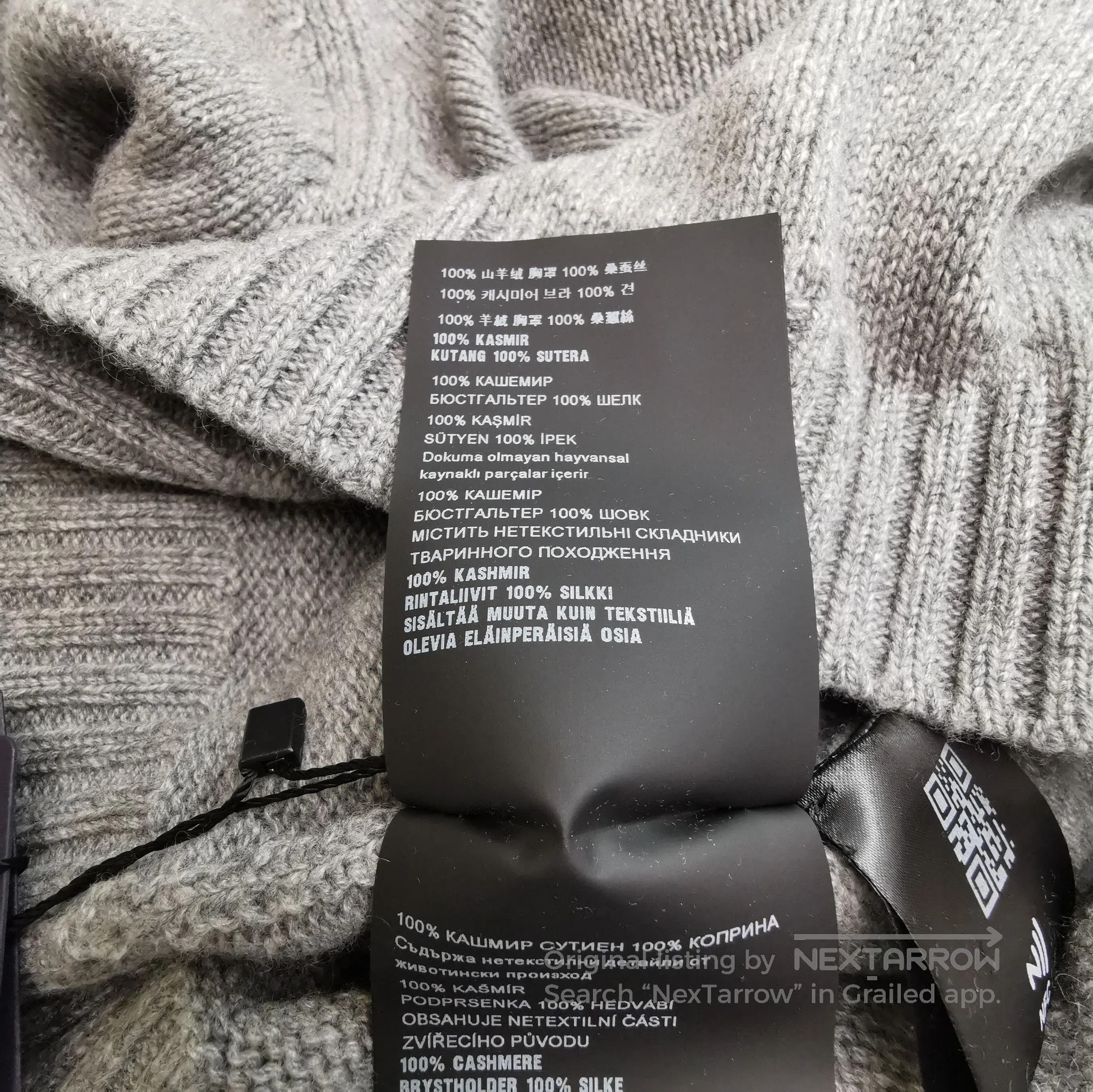 Prada Prada Gray Cashmere Long Sleeve Knit Sweater . Size S / US 4 / IT 40 - 8 Thumbnail