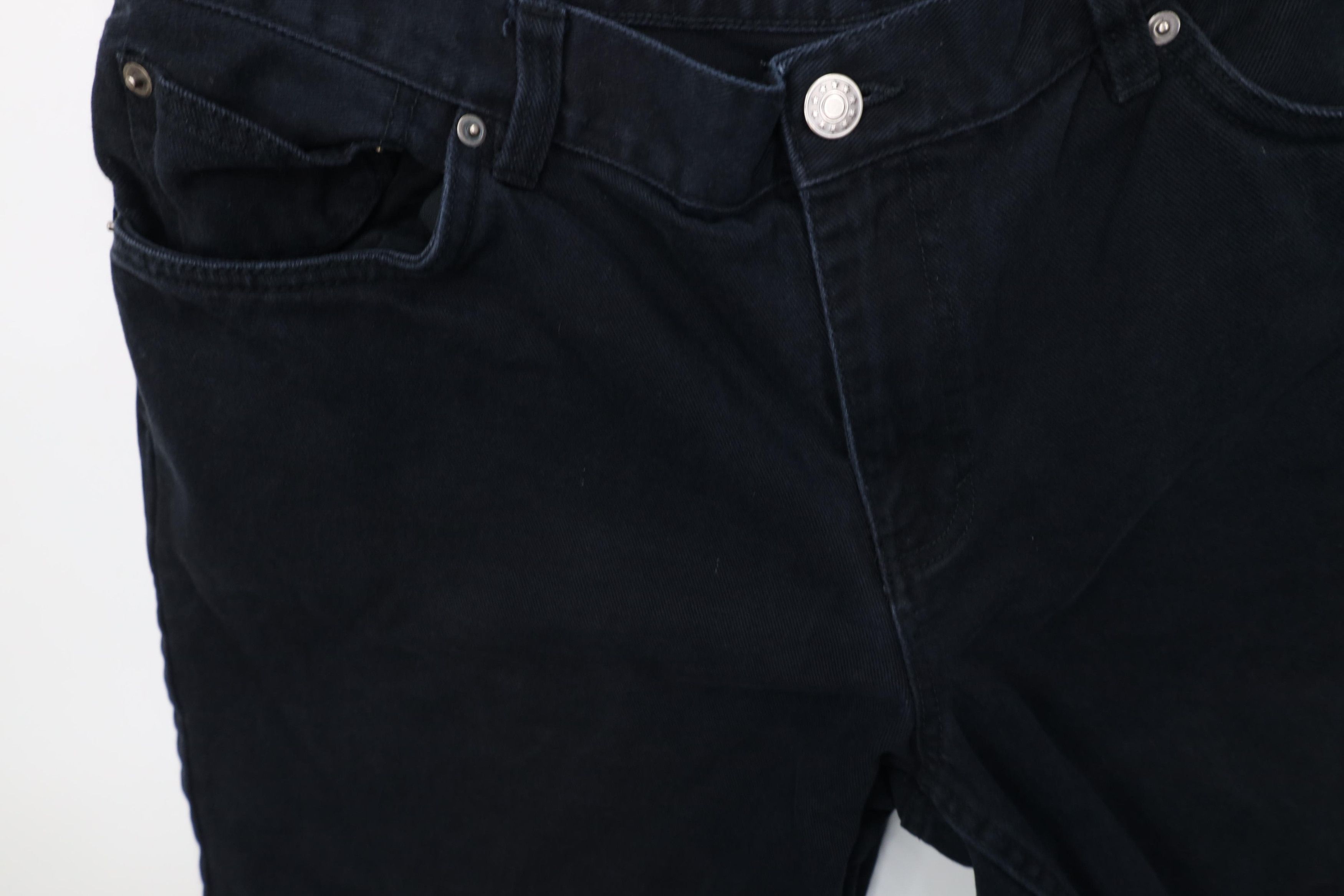 Vintage Vintage 90s Streetwear Above Knee Denim Jean Shorts Black Size US 38 / EU 54 - 6 Thumbnail
