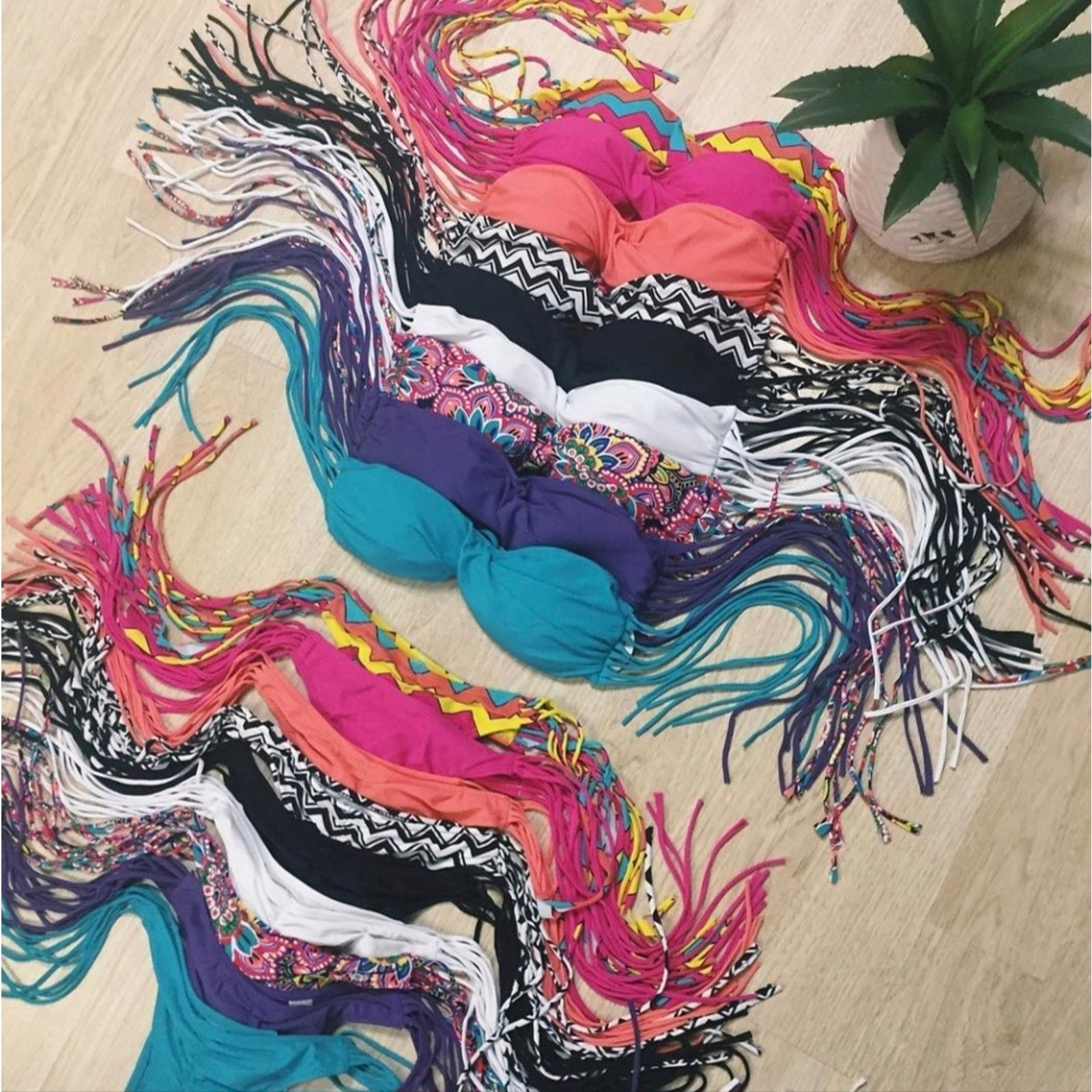 Other Black Flower | FYS | Coronado×CocoaBeach Bikini Set Size ONE SIZE - 4 Thumbnail