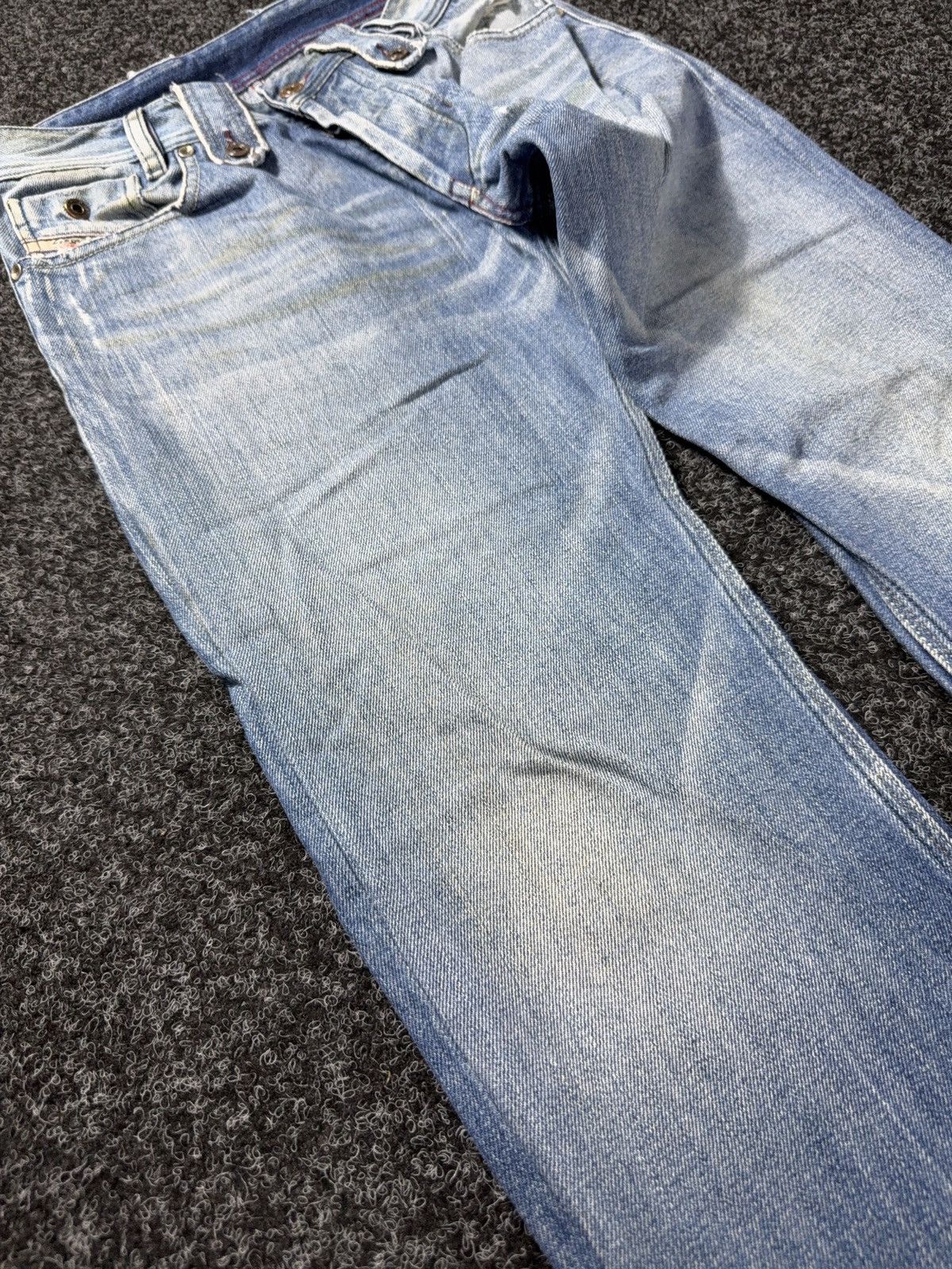 Diesel 00s Diesel Vntg Dirty Distressed Opium Punk Rock Y2K Jeans Size US 28 / EU 44 - 5 Thumbnail