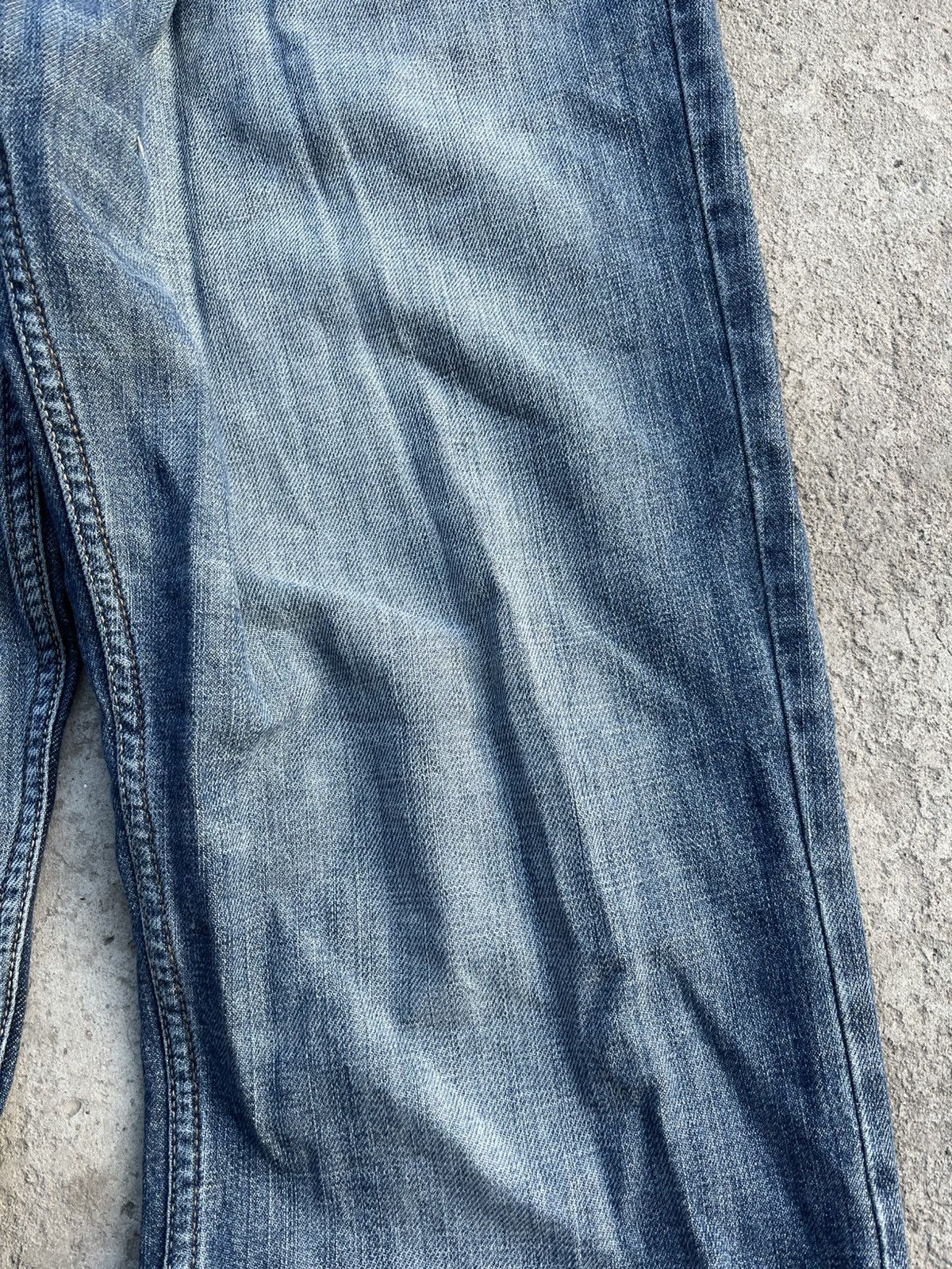 20471120 × If Six Was Nine × Le Grande Bleu (L.G.B.) Jeans Dirty Pants Faded Crash Denim Thrashed Y2K Distressed Size US 34 / EU 50 - 8 Thumbnail