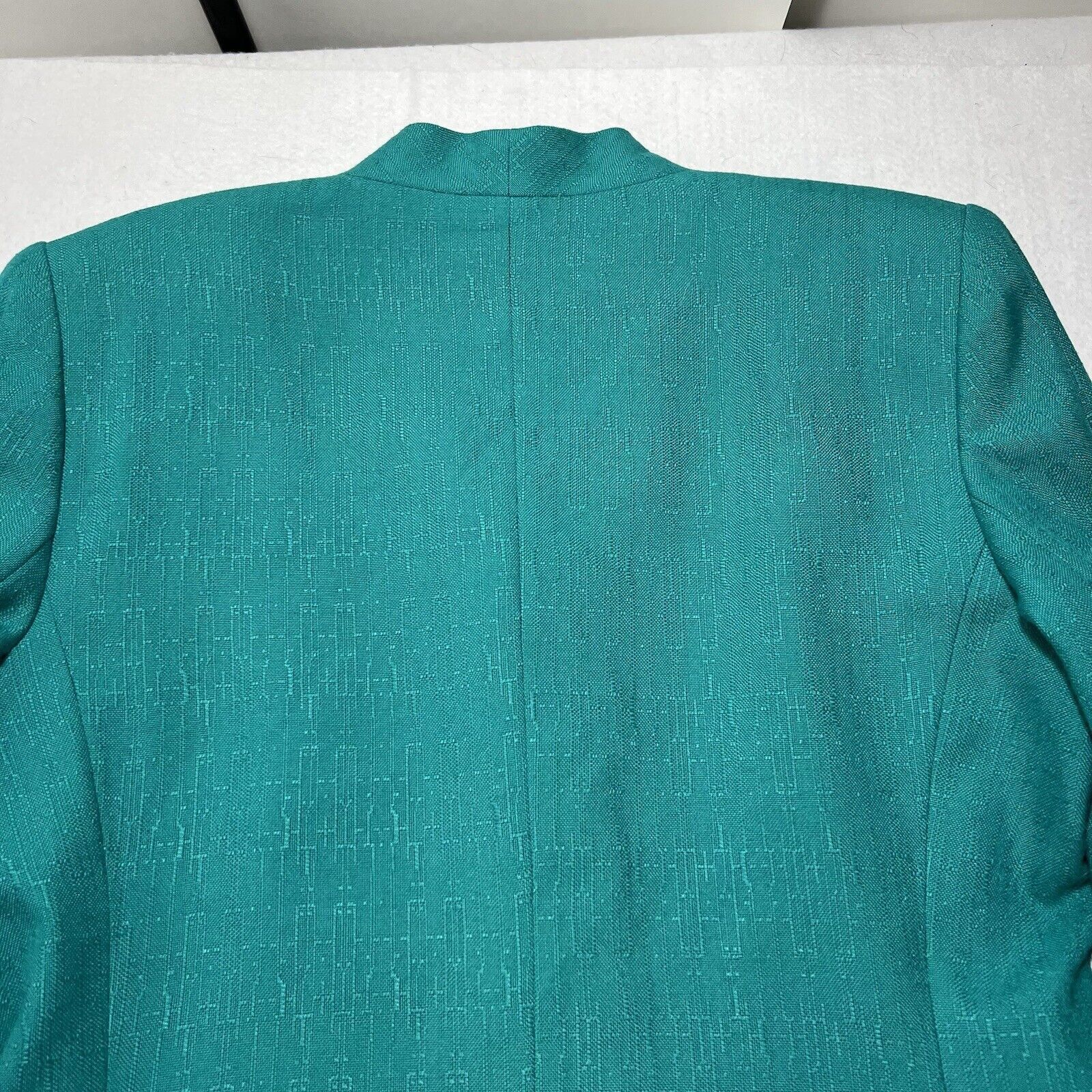 Other Kasper For A.S.L. 8 Teal Green Blue Blazer Jacket Career Size M / US 6-8 / IT 42-44 - 13 Thumbnail