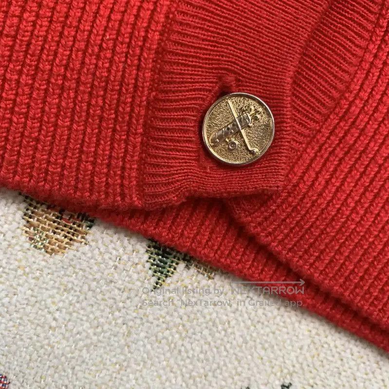 Burberry Burberry Red Cotton Women's Vest Cardigan. Size M / US 6-8 / IT 42-44 - 6 Thumbnail