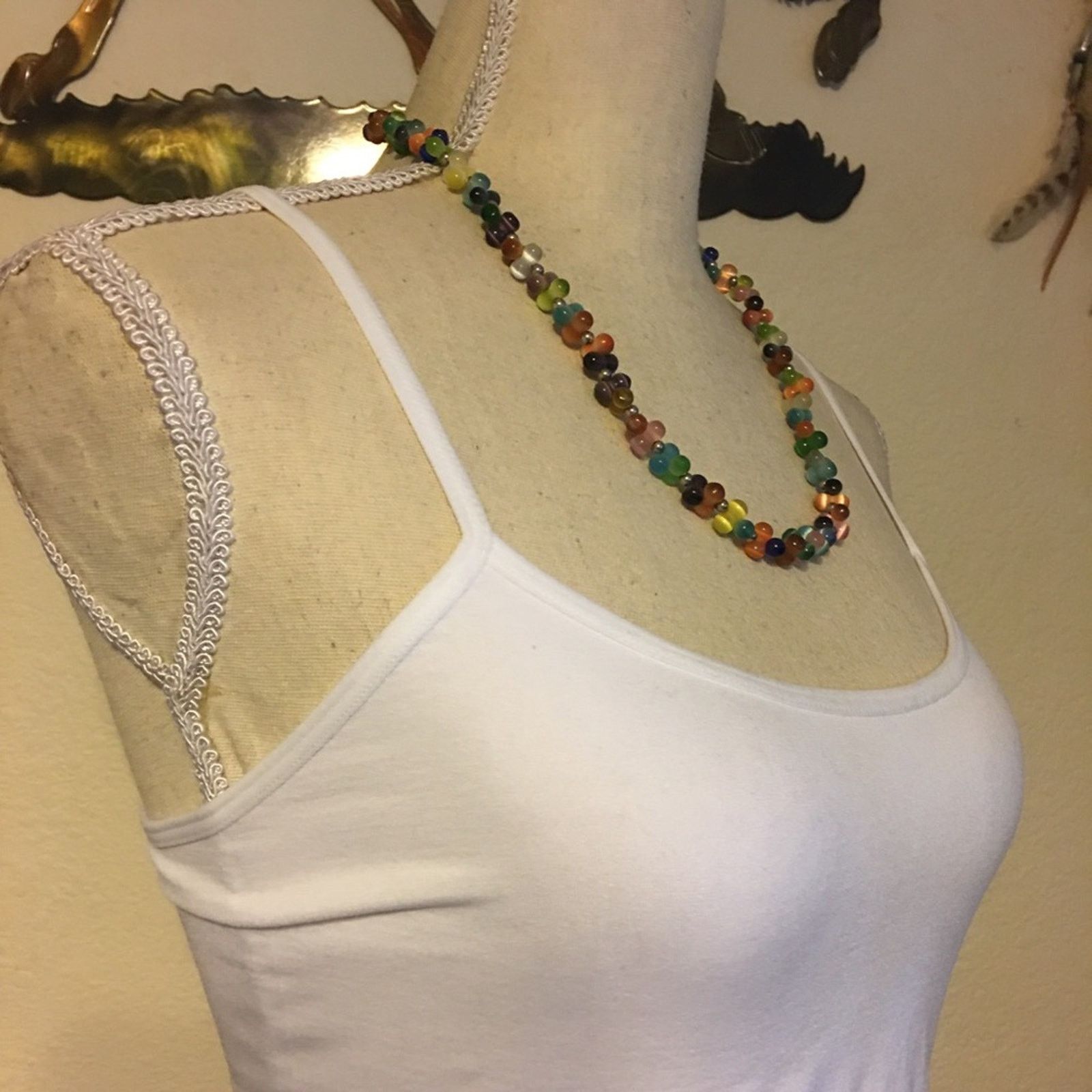 Vintage Vintage rainbow cat eye quartz jewelry set Size ONE SIZE - 5 Thumbnail