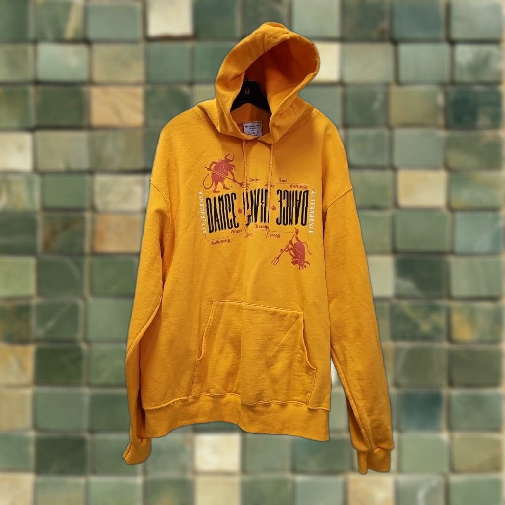 Champion Dance Gavin Dance Afterburner Collection Bull Minions Sins Hoodie 2XL Yellow Hoodie Unisex Adults Champion Pullover 2XL Men Women Size US XXL / EU 58 / 5 - 1 Thumbnail