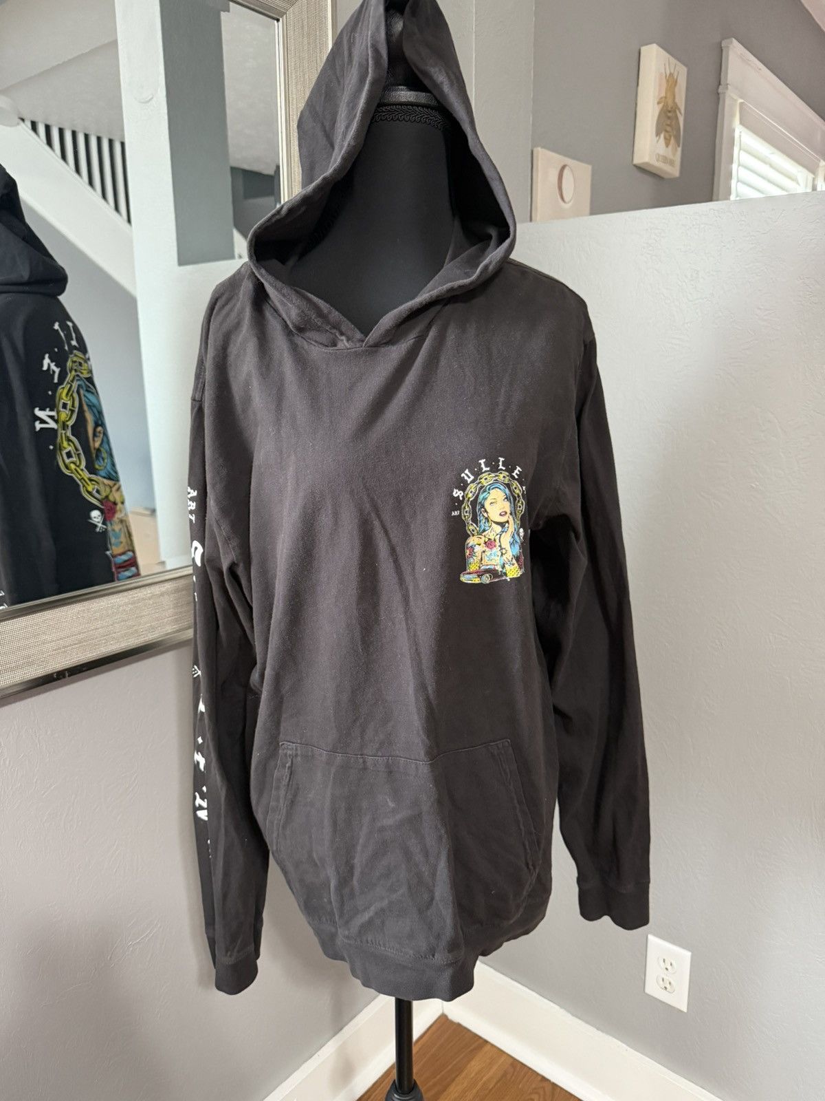 Other Sullen Art Collective black graphic tatted lady hoodie large Size US L / EU 52-54 / 3 - 1 Thumbnail