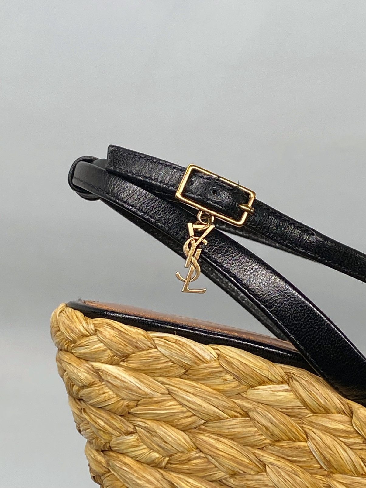 Yves Saint Laurent Saint Laurent leather espadrille wedge sandals size 38 Size US 8 / IT 38 - 14 Thumbnail