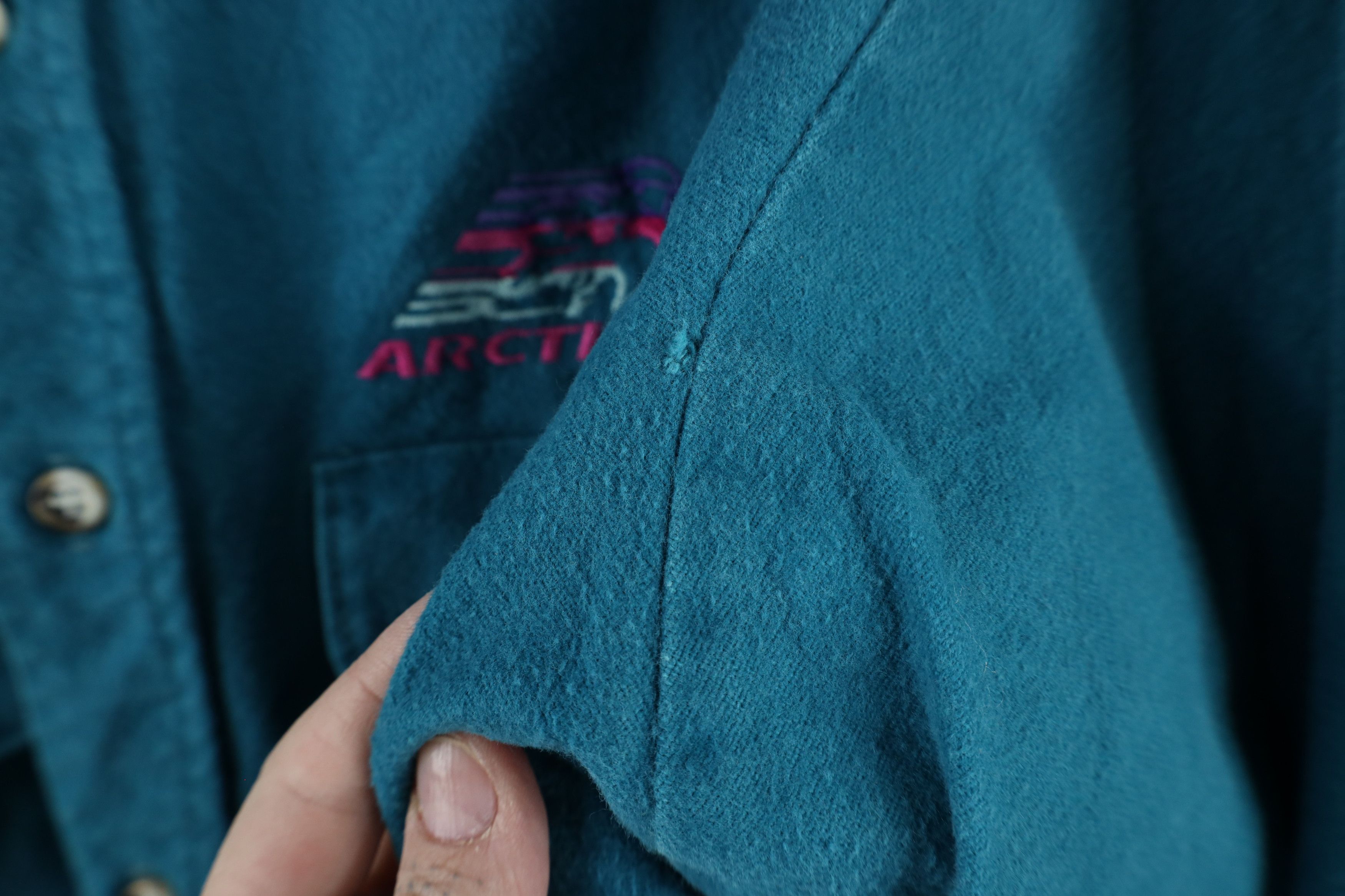 FiveBrother × Vintage Vintage 90s Five Brother x Arctic Snowmobile Button Shirt Size US L / EU 52-54 / 3 - 8 Thumbnail