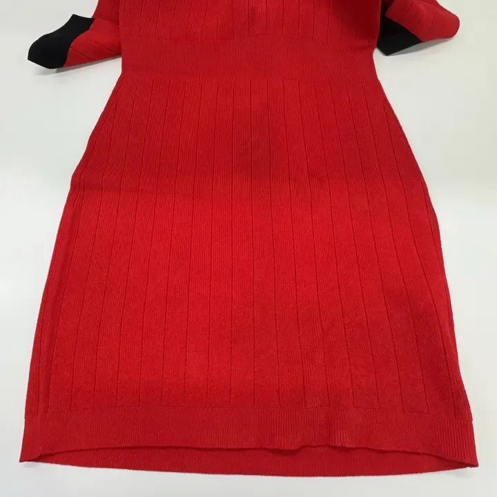 Balmain Balmain Colorblock Bodycon Short Sleeve Dress -2507 Size US 40 / EU 56 - 2 Thumbnail