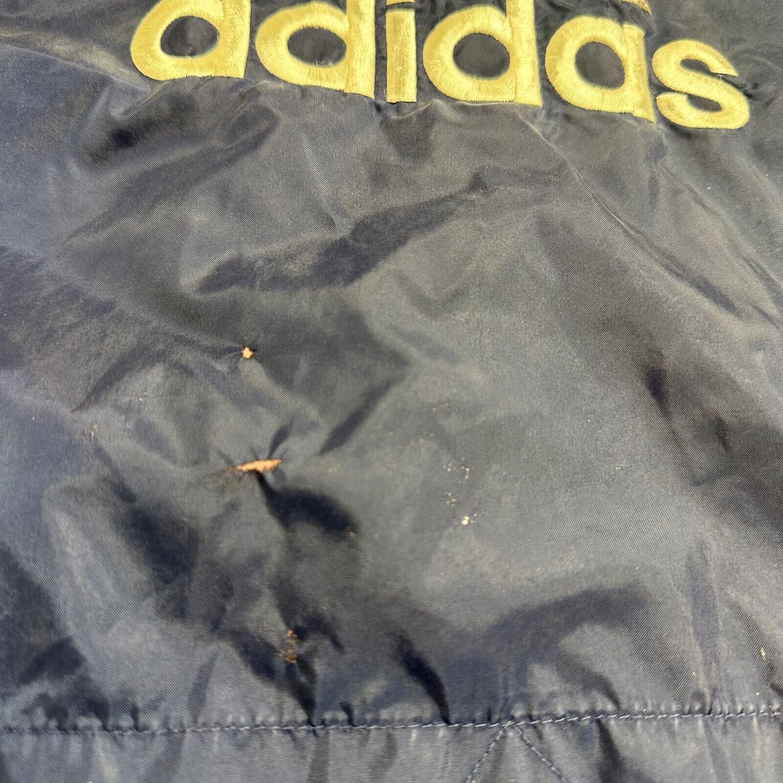 Adidas Vintage 90s Y2k Adidas Windbreaker Mens Medium Navy Blue Size US M / EU 48-50 / 2 - 8 Thumbnail