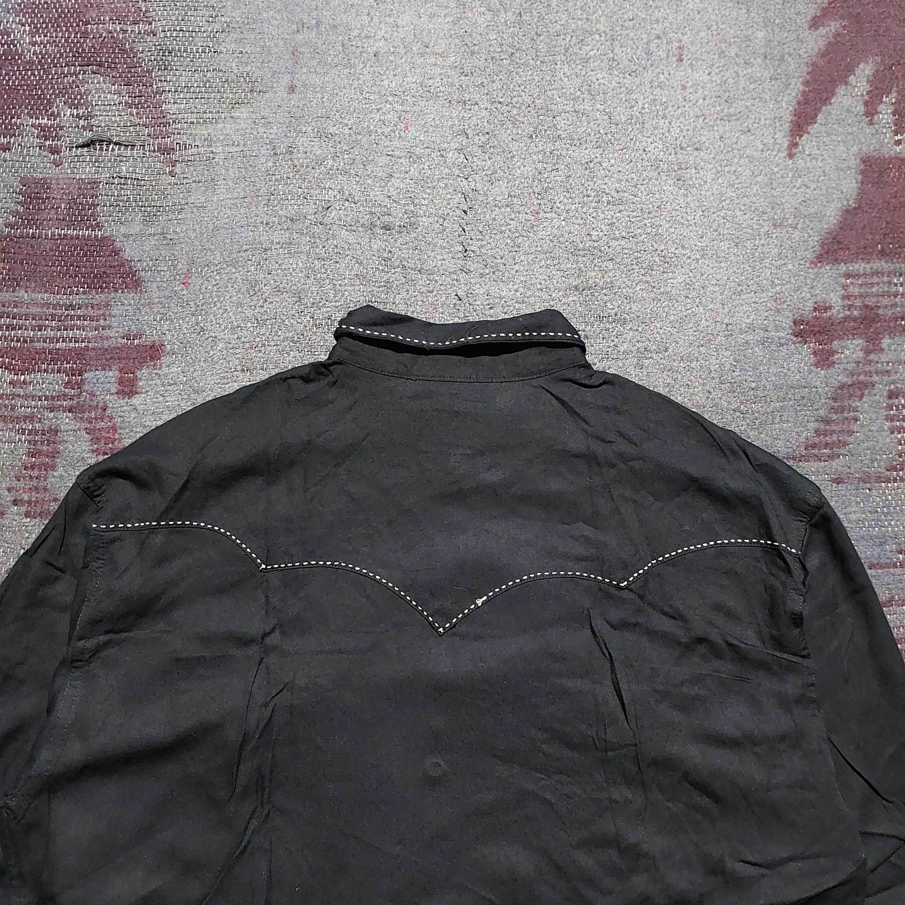 Sugar Cane Sugar Cane pearl buttons Black Western shirt Size US L / EU 52-54 / 3 - 4 Thumbnail