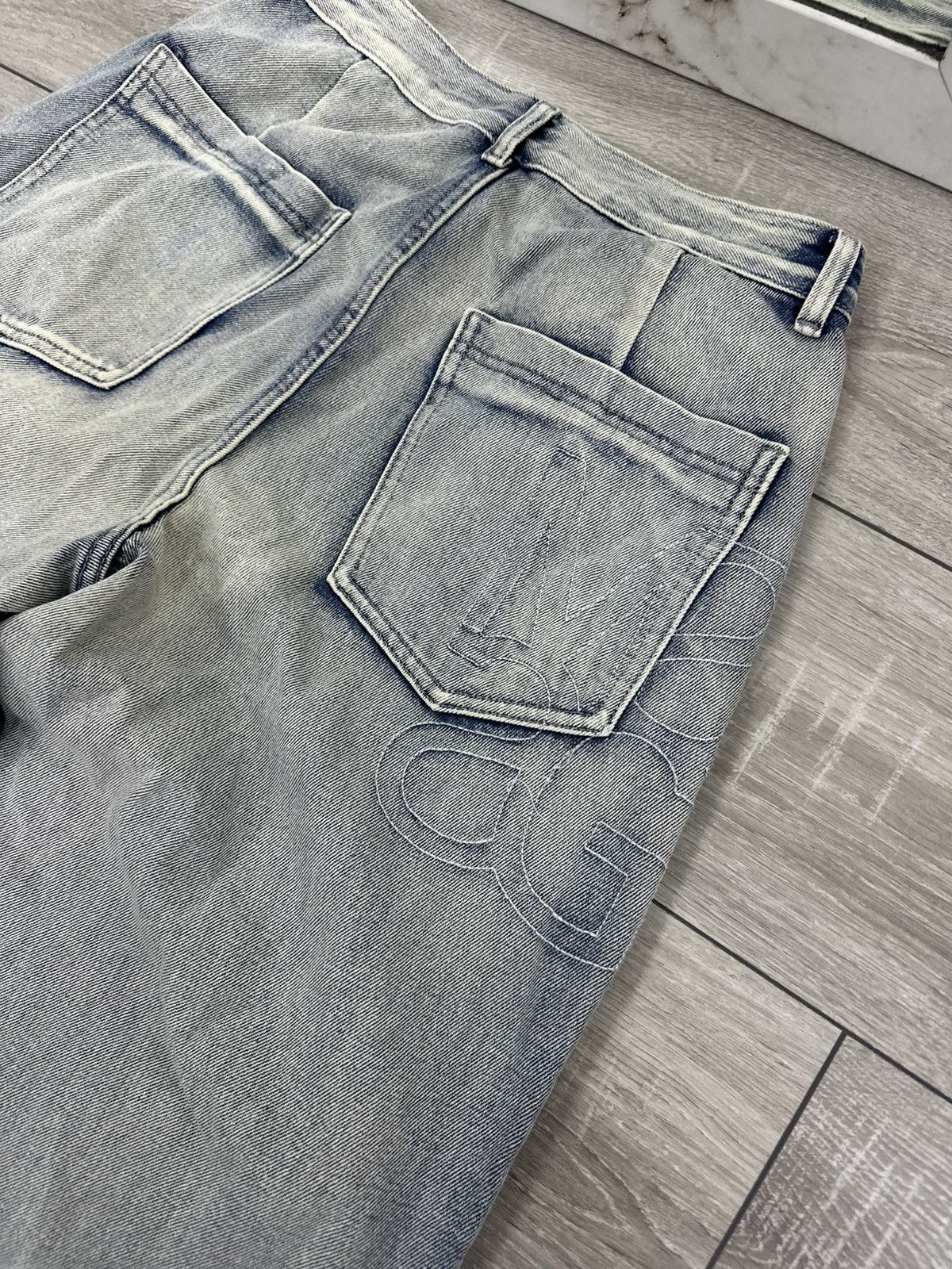 Vintage Baggy Vintage Washed Y2K Jeans Wide Size US 30 / EU 46 - 5 Thumbnail
