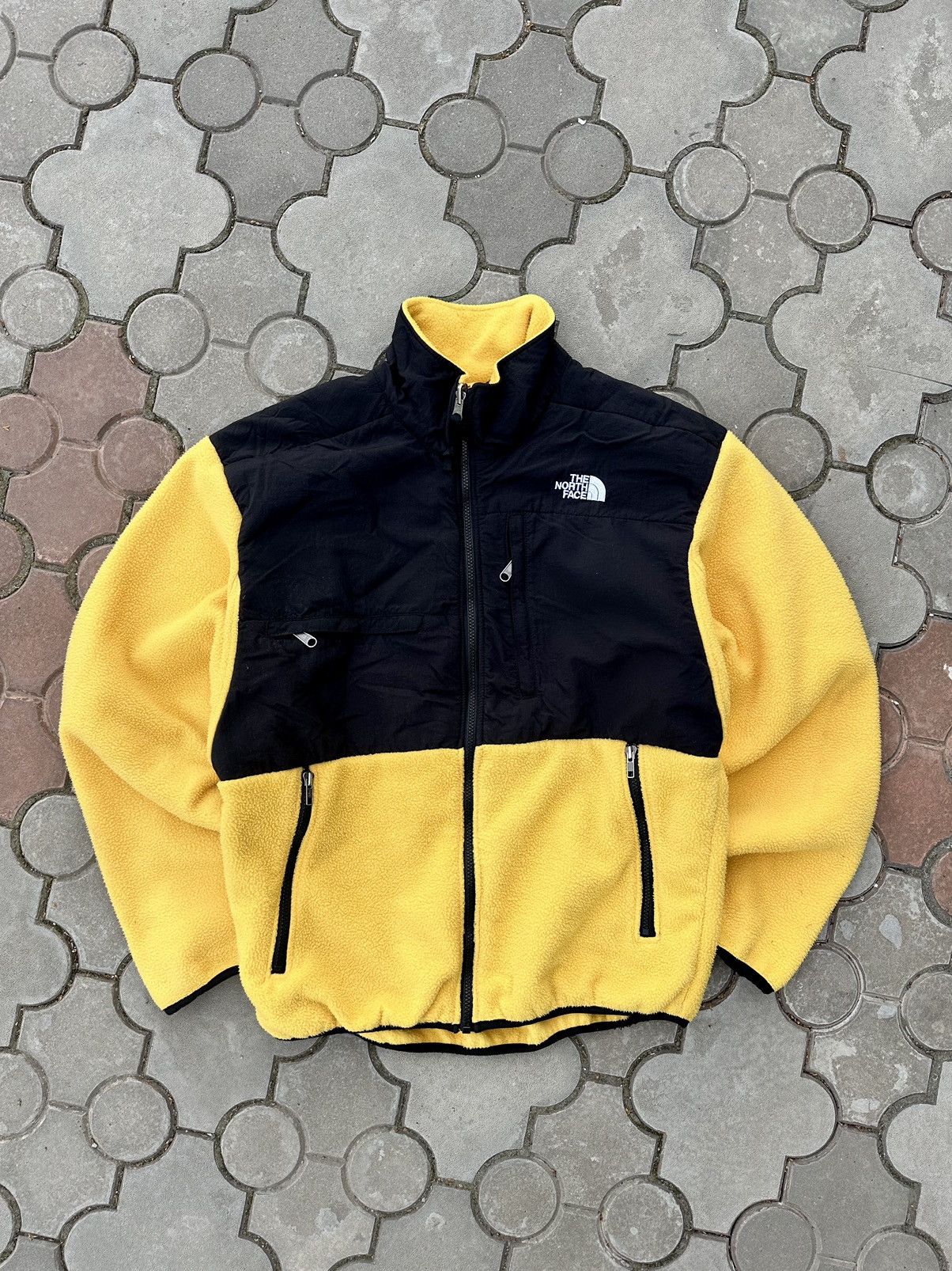 Pre-owned The North Face X Vintage The North Face Denali Retro Fleece Jacket Usa In Yellow